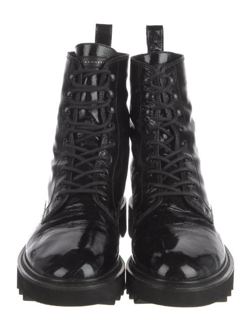 Giuseppe Zanotti Patent Leather Combat Boots