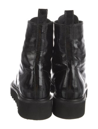 Giuseppe Zanotti Patent Leather Combat Boots