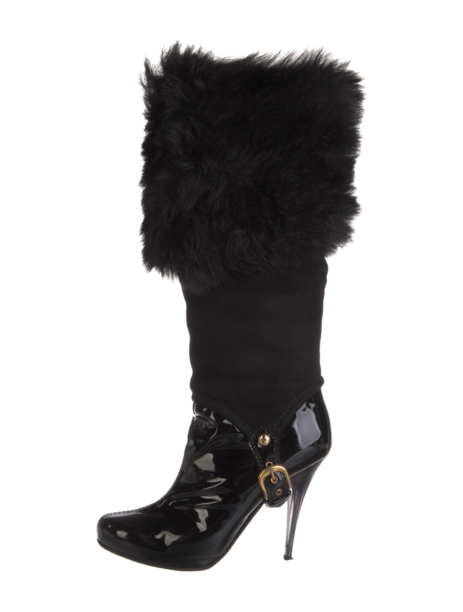 Giuseppe Zanotti Patent Leather Lace-Up Boots