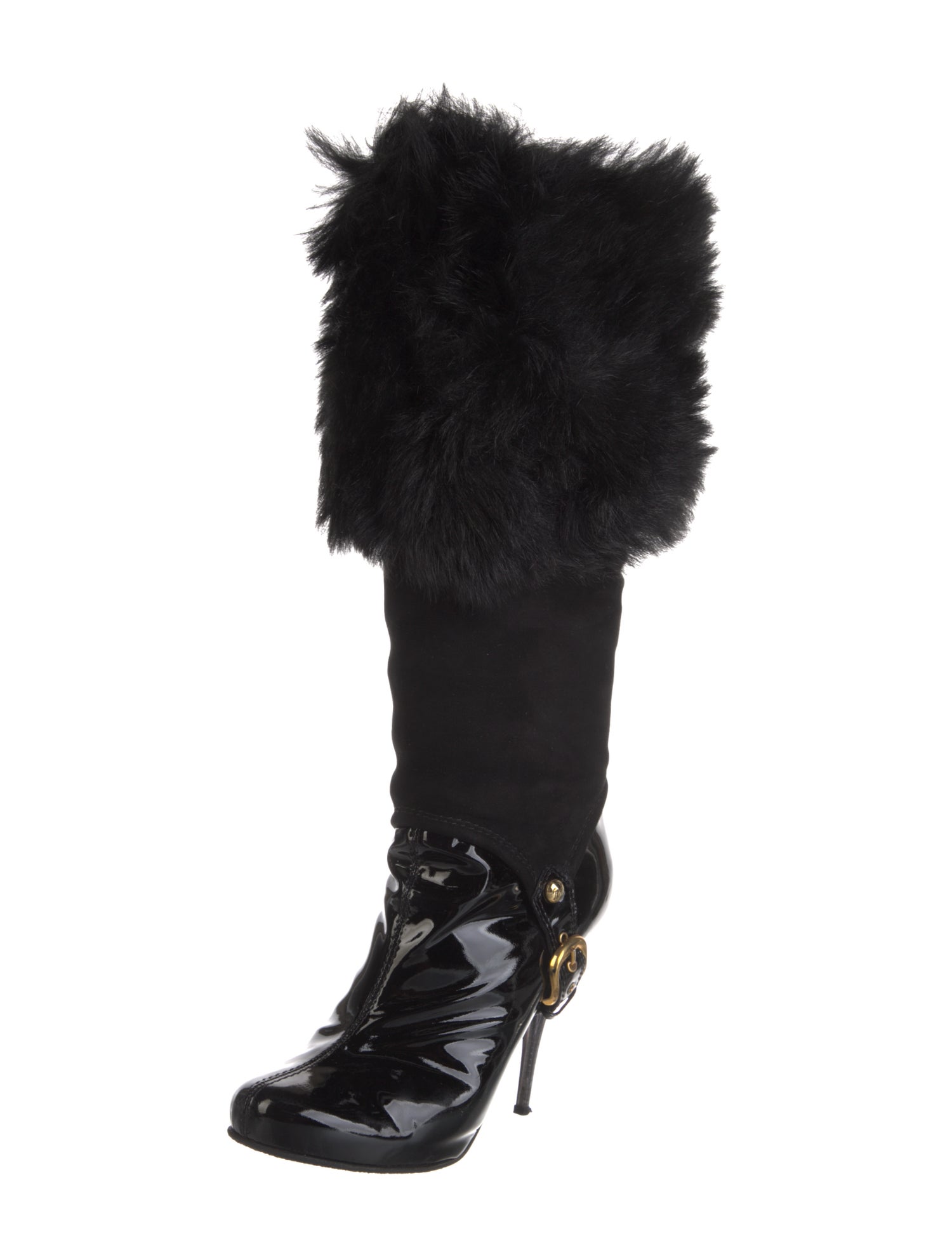 Giuseppe Zanotti Patent Leather Lace-Up Boots