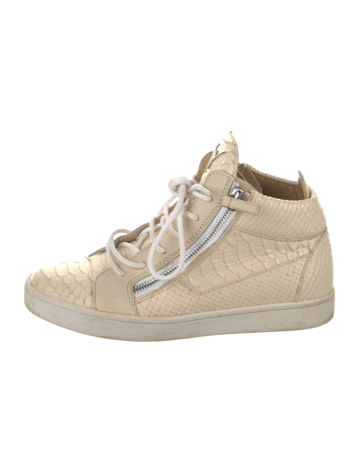 Giuseppe Zanotti Python Printed Wedge Sneakers