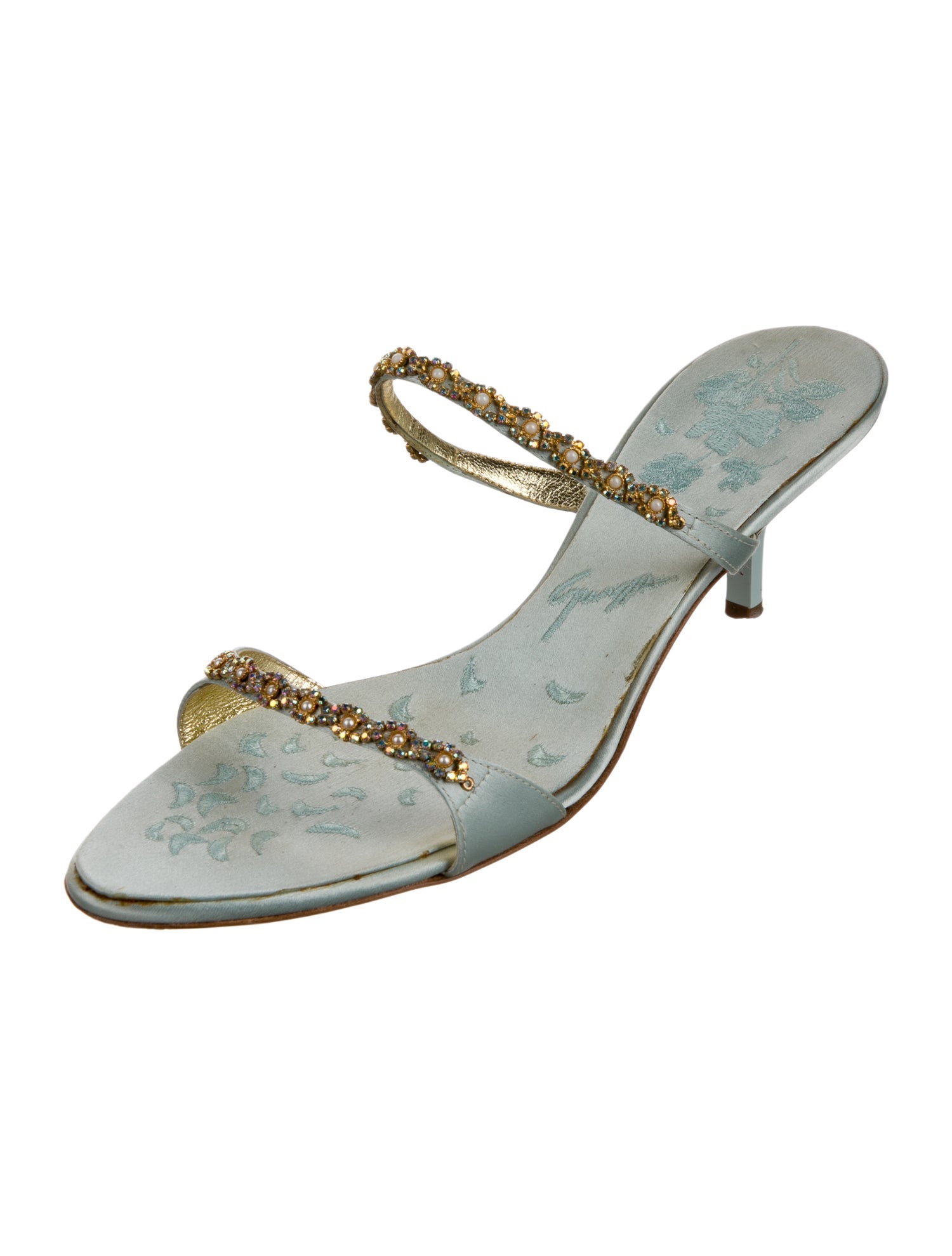 Giuseppe Zanotti Satin Slides