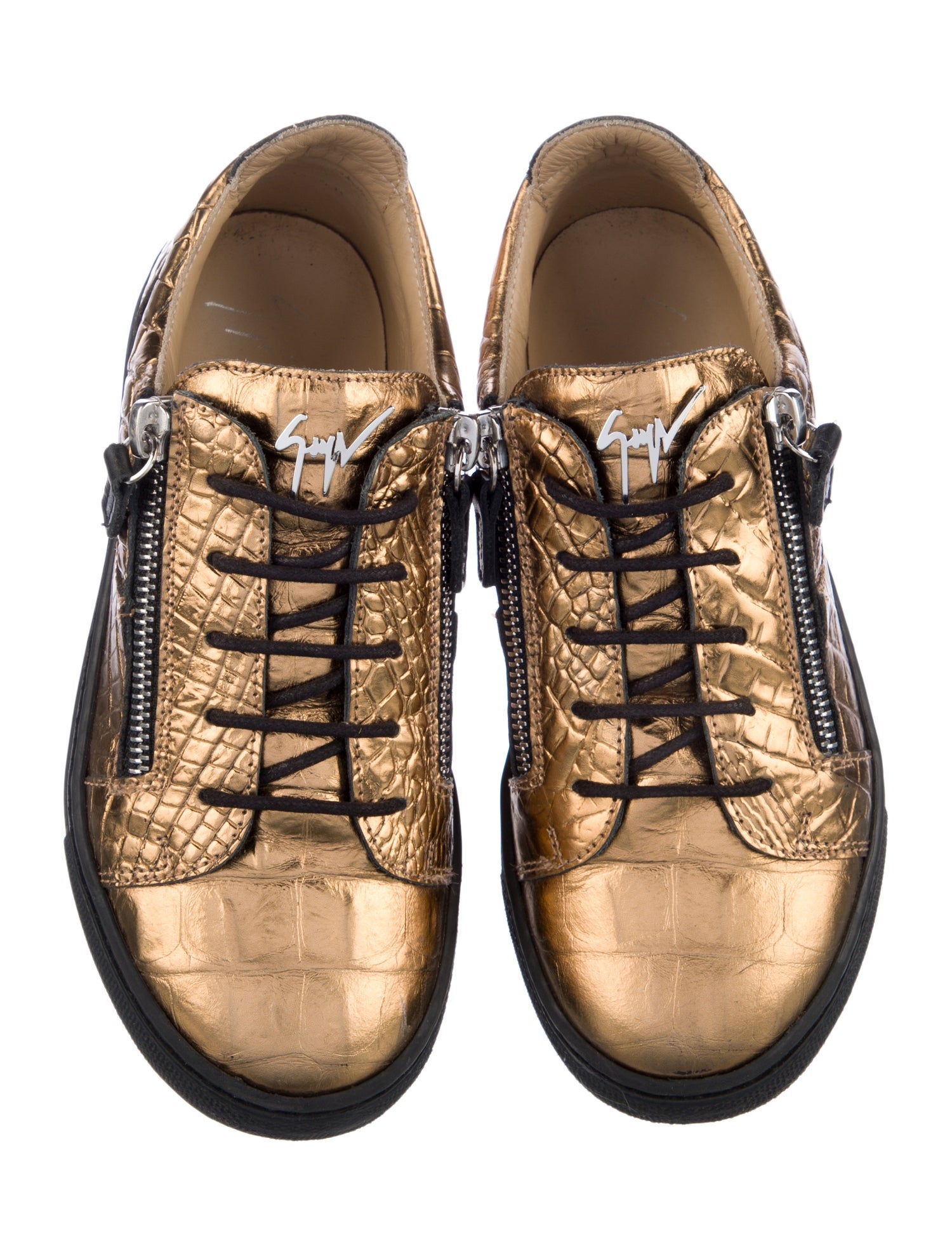 Giuseppe Zanotti Girls' Leather Low Top Sneakers
