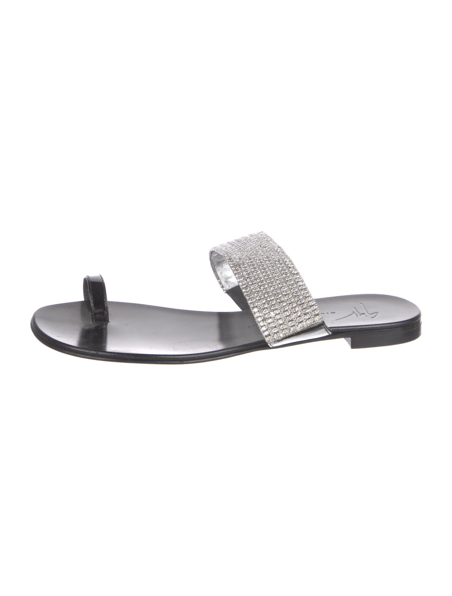 Giuseppe Zanotti Leather Slides