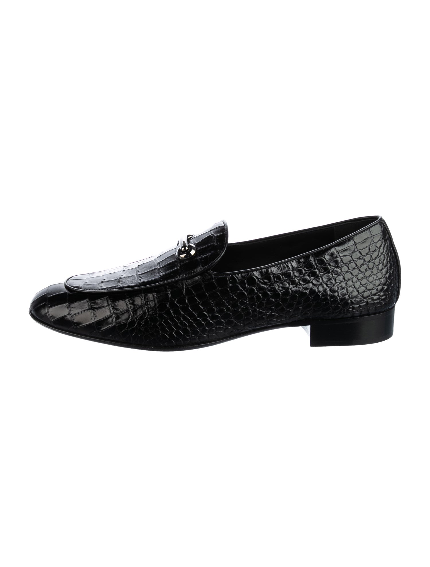 Giuseppe Zanotti Embossed Leather Loafers w/ Tags