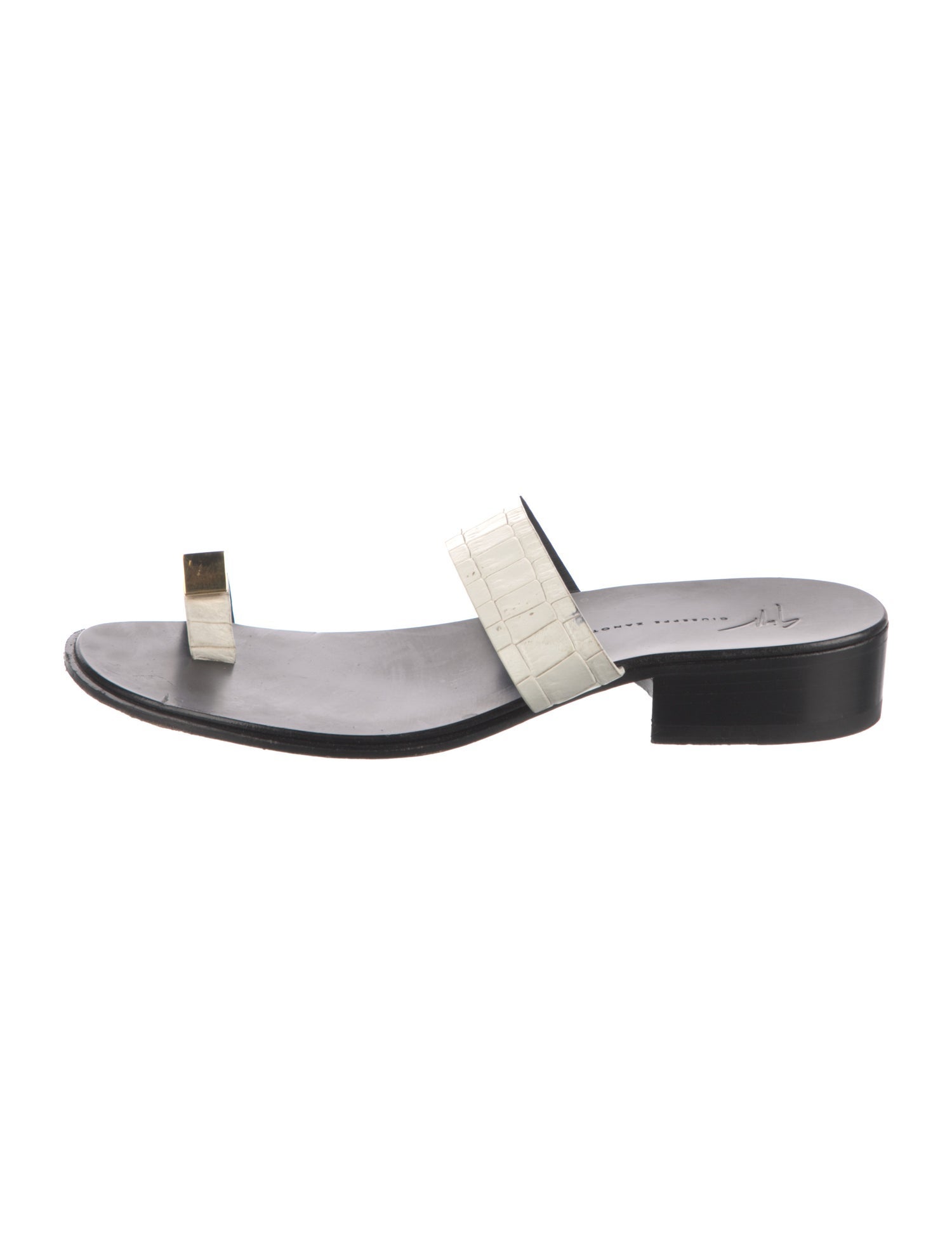 Giuseppe Zanotti Leather Slides