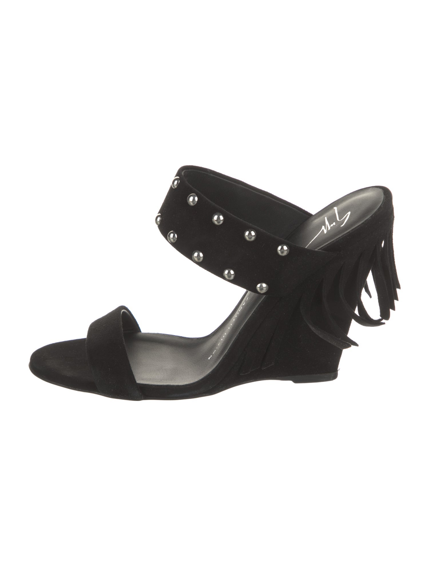 Giuseppe Zanotti Suede Studded Accents Sandals