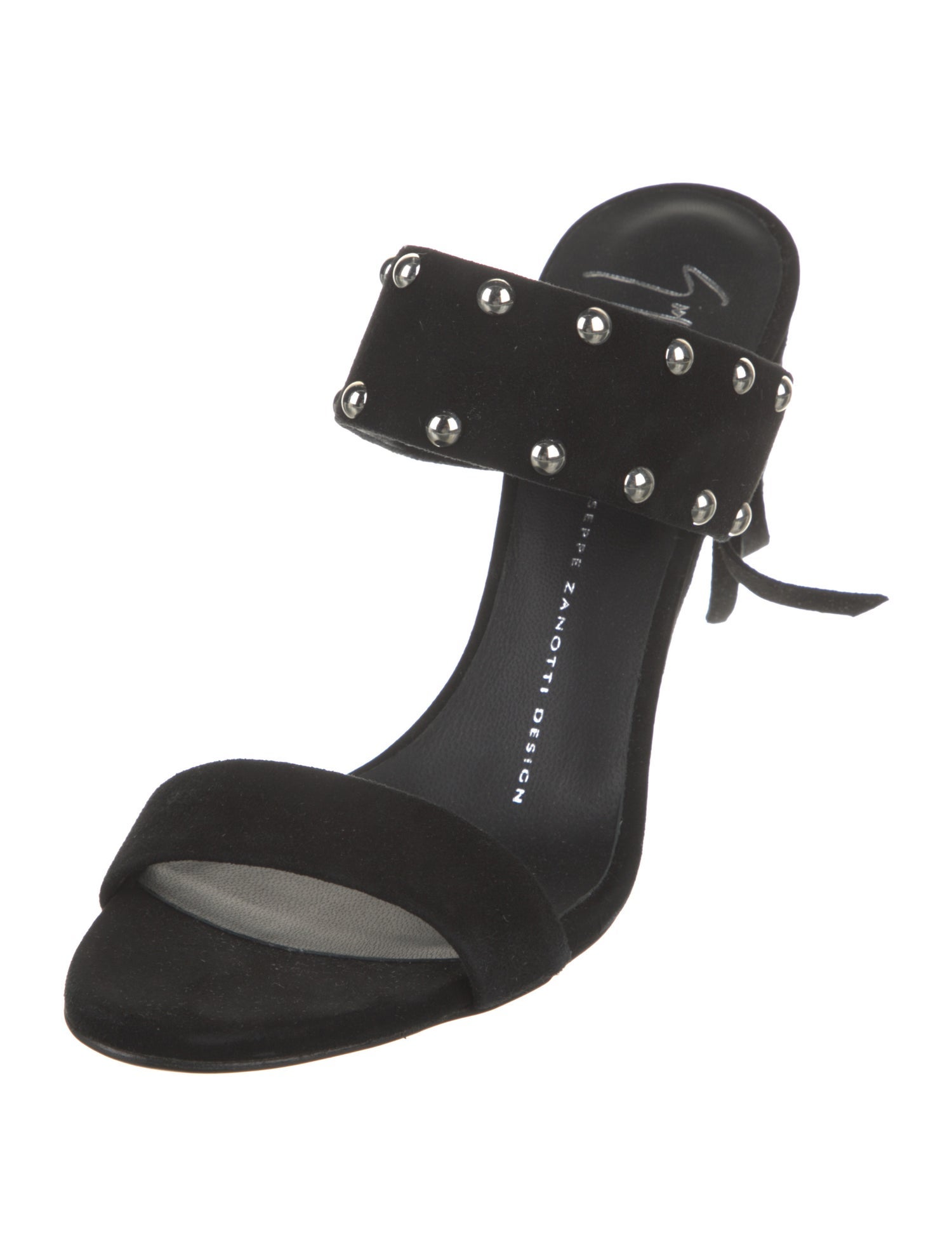 Giuseppe Zanotti Suede Studded Accents Sandals