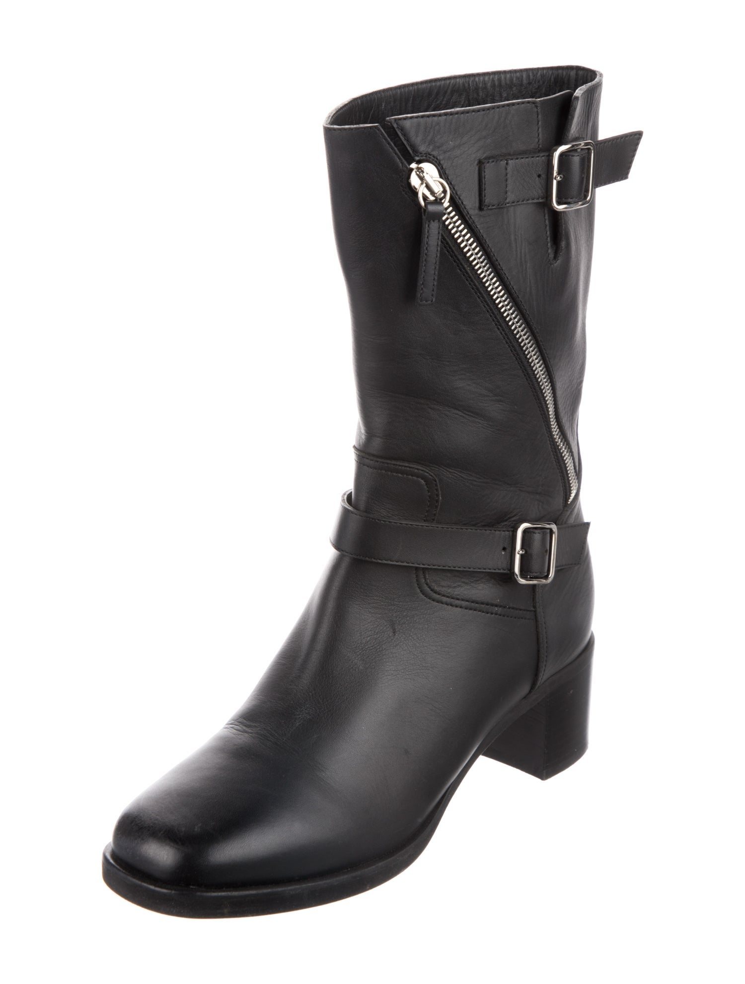 Giuseppe Zanotti Leather Moto Boots