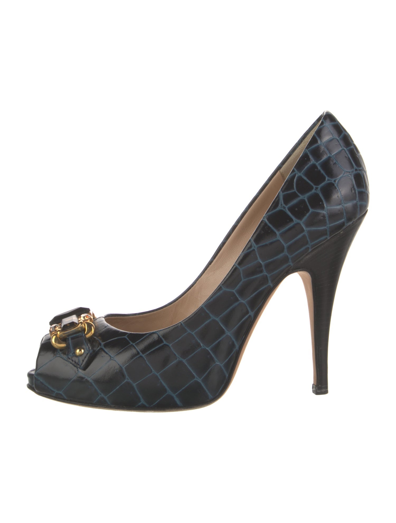 Giuseppe Zanotti Leather Animal Print Pumps