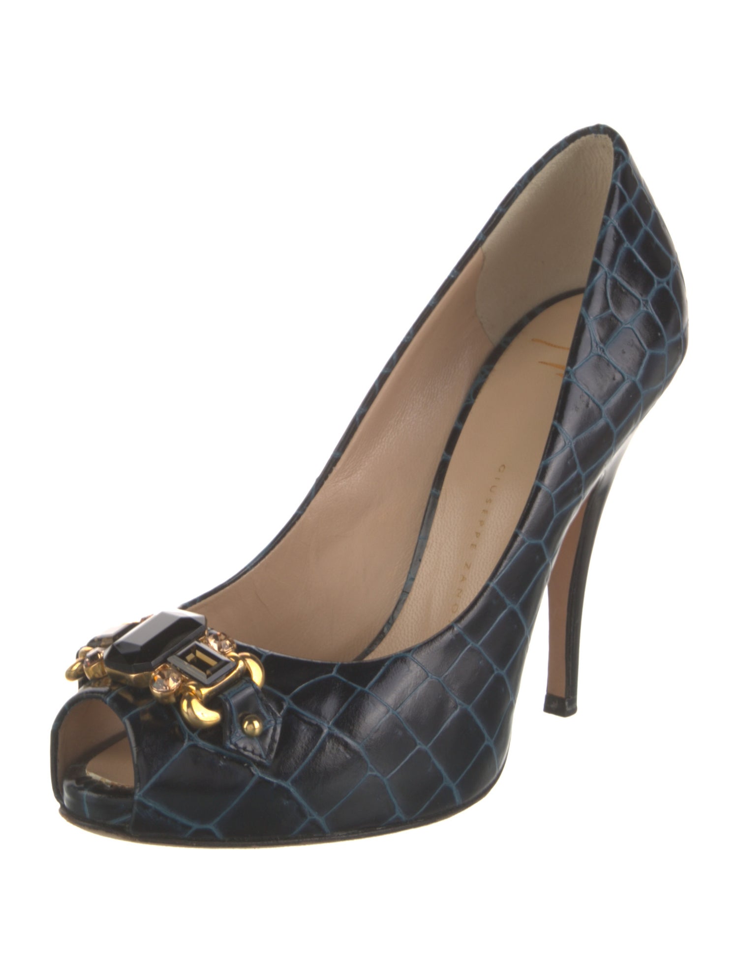 Giuseppe Zanotti Leather Animal Print Pumps