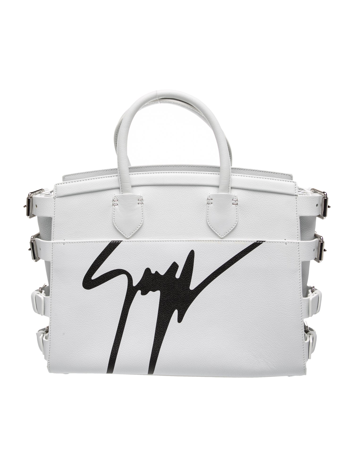 Giuseppe Zanotti Leather Top Handle Bag