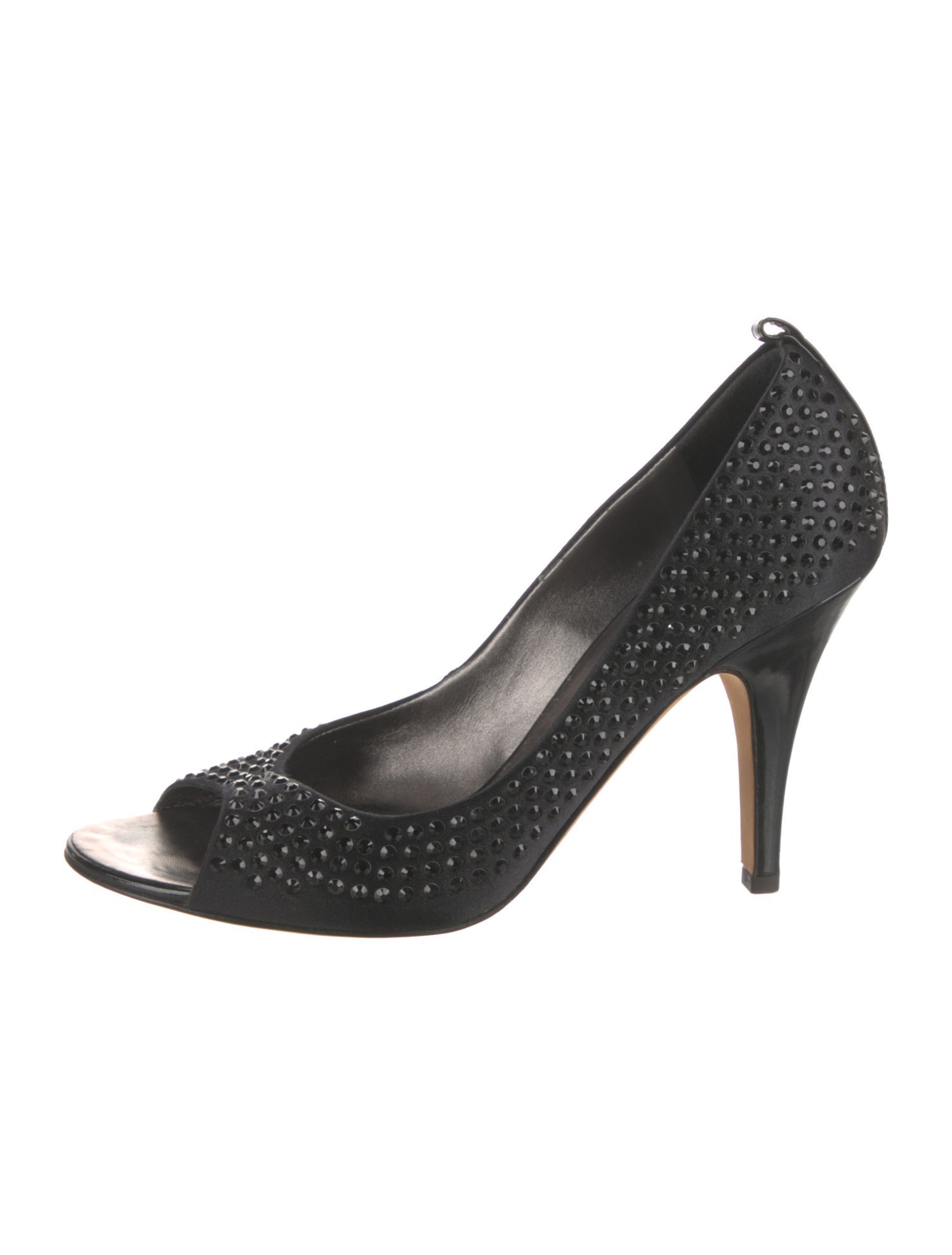Giuseppe Zanotti Satin Crystal Embellishments Pumps