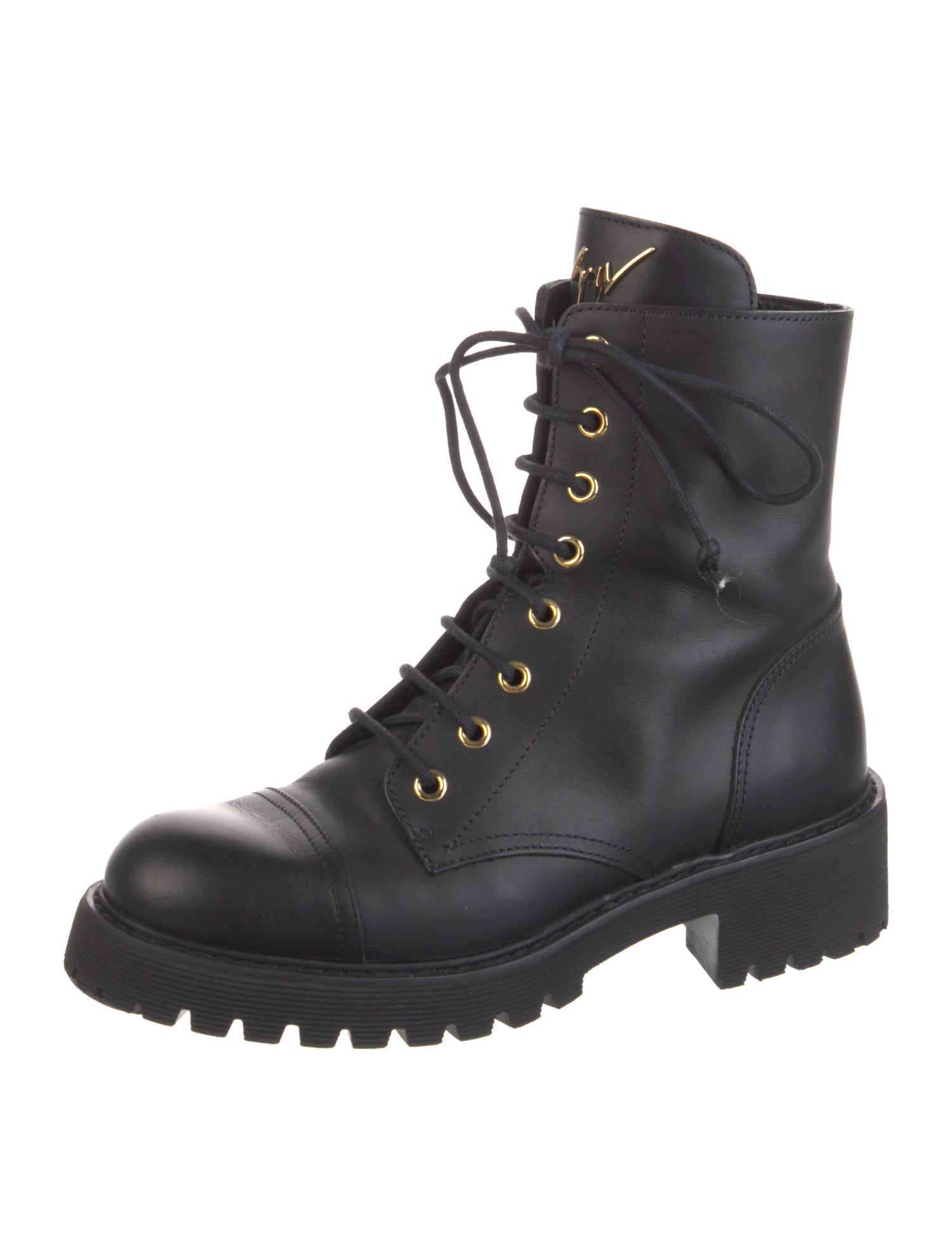 Giuseppe Zanotti Leather Combat Boots