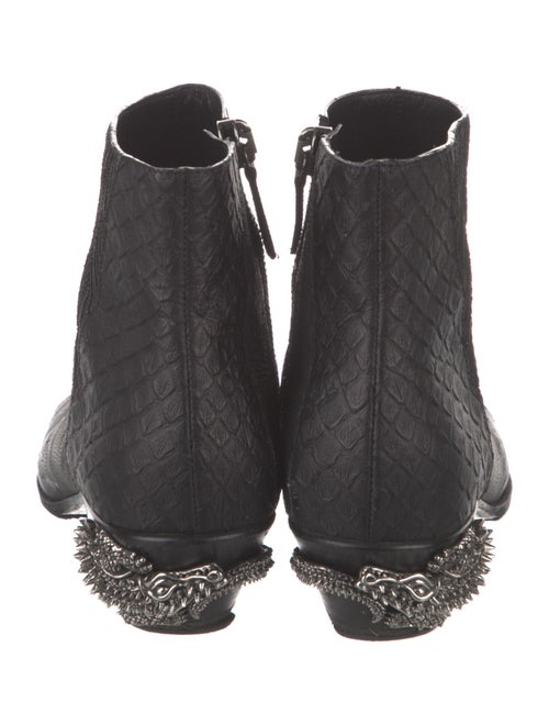 Giuseppe Zanotti Leather Studded Accents Boots