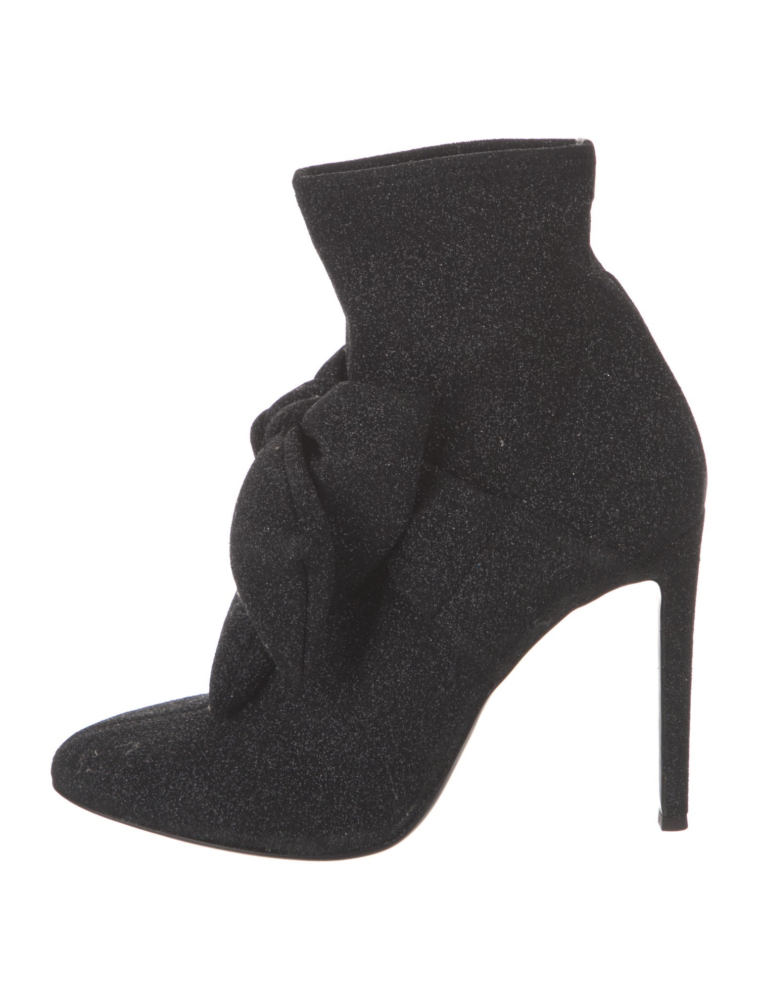 Giuseppe Zanotti Glitter Bow Accents Sock Boots