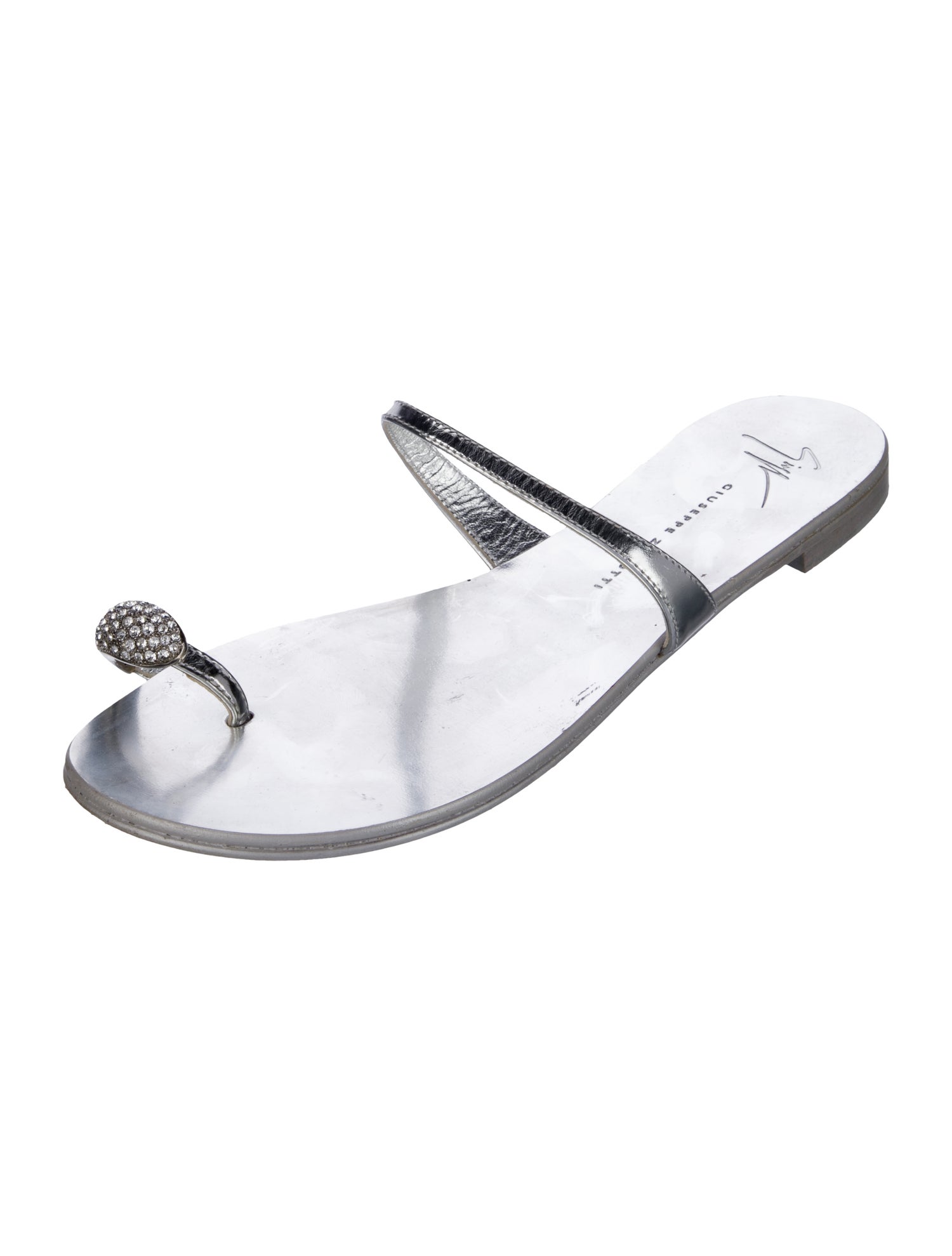 Giuseppe Zanotti Leather Animal Print Slides