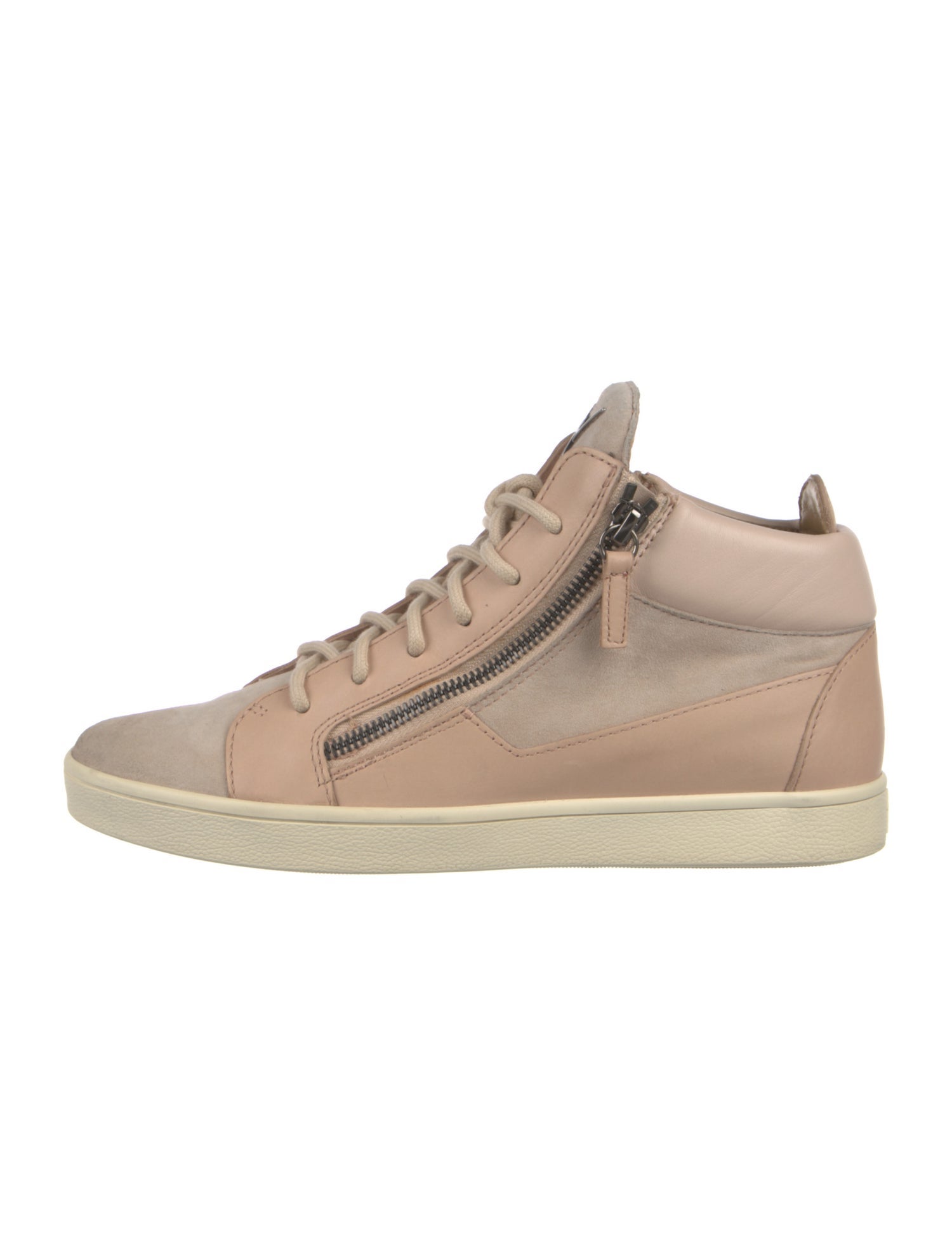 Giuseppe Zanotti Leather Colorblock Pattern Sneakers