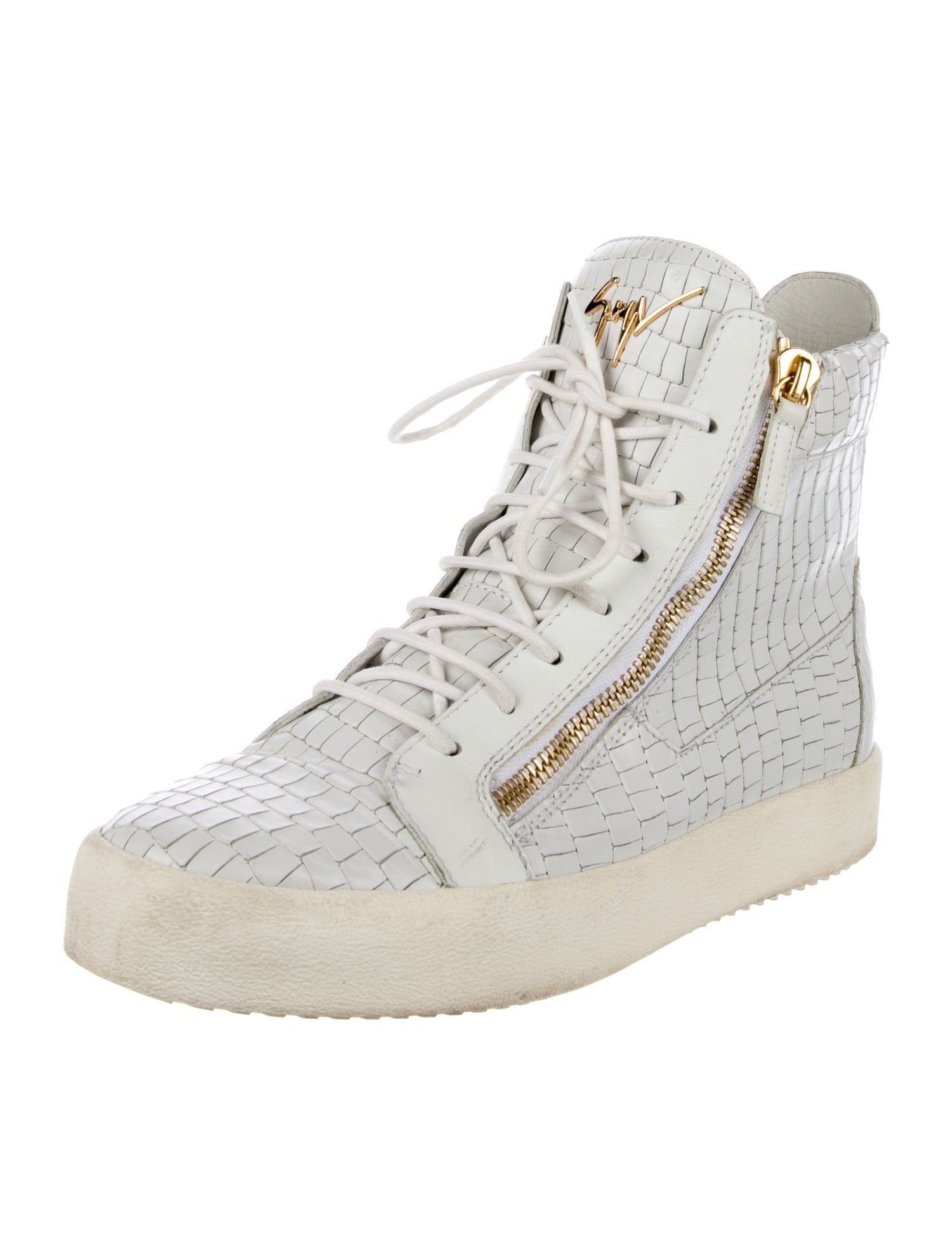 Giuseppe Zanotti Embossed Leather Sneakers