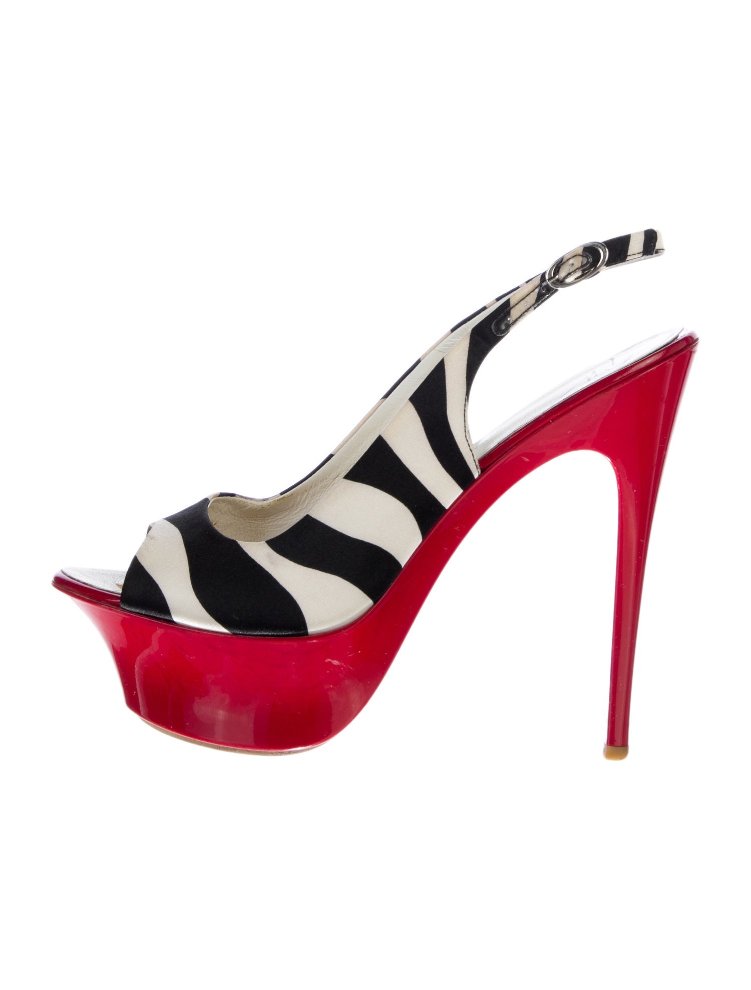 Giuseppe Zanotti Animal Print Slingback Pumps