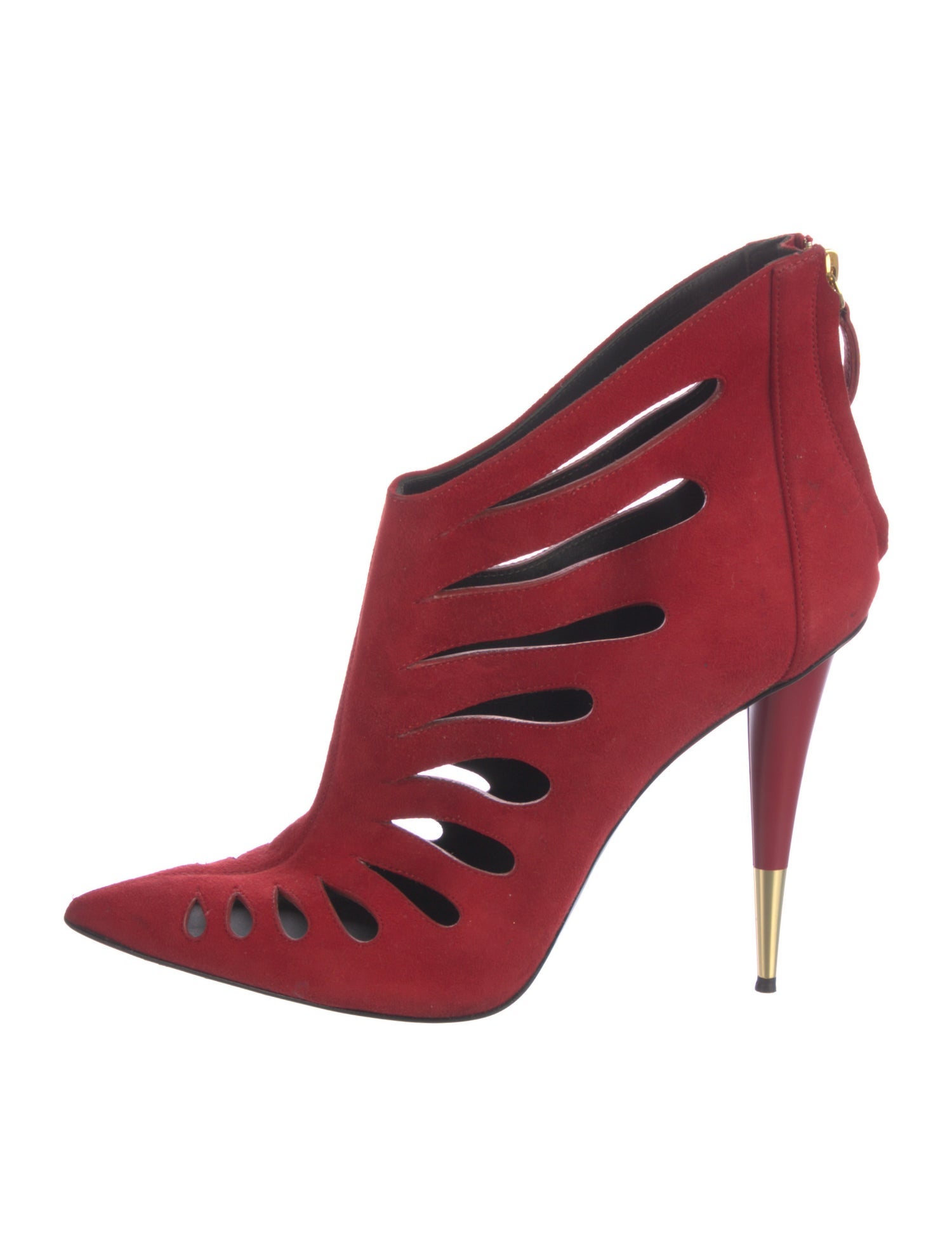 Giuseppe Zanotti Suede Lasercut Accents Boots
