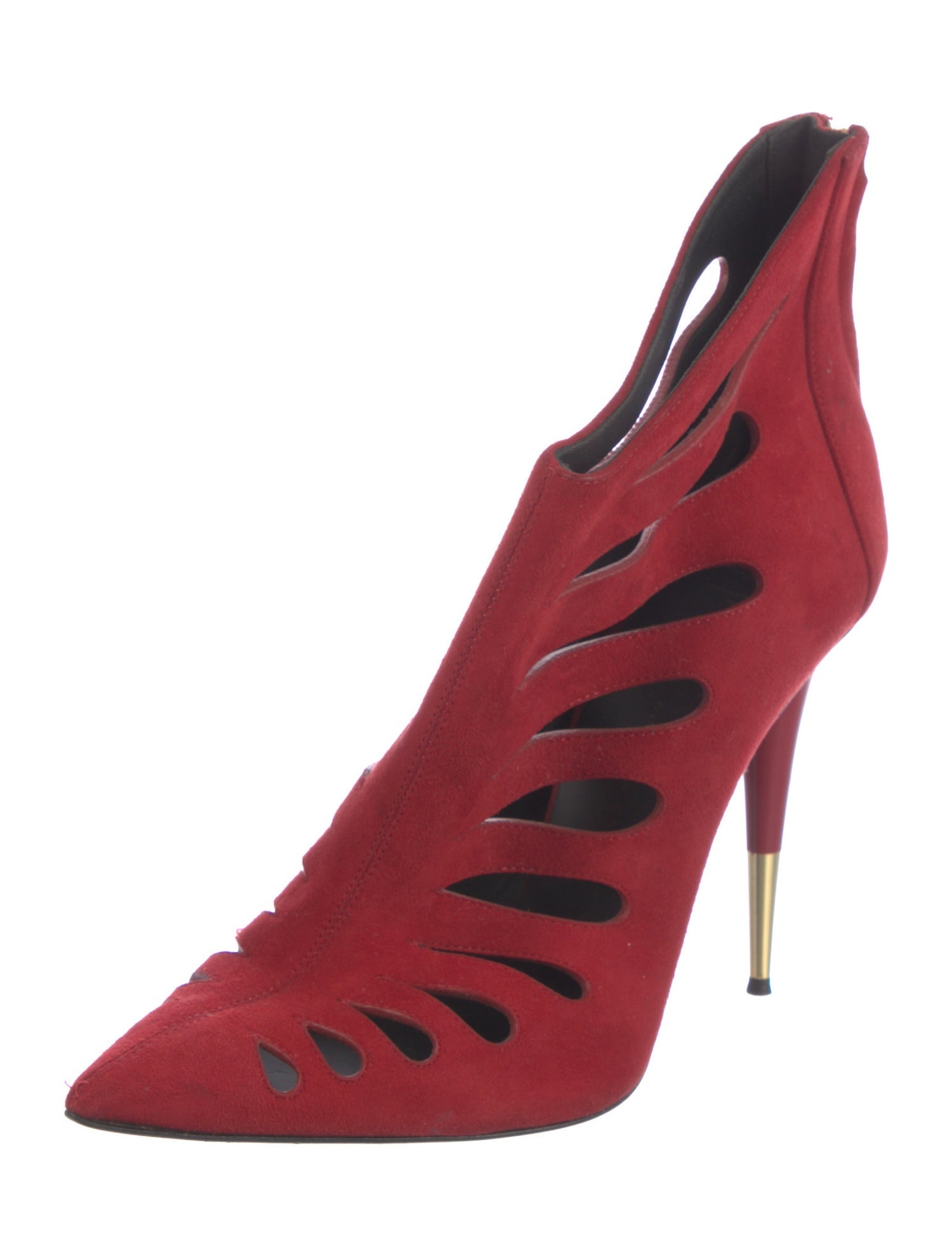 Giuseppe Zanotti Suede Lasercut Accents Boots