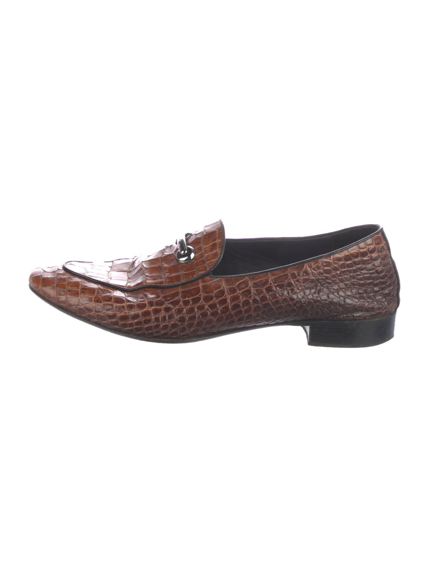 Giuseppe Zanotti Embossed Leather Loafers