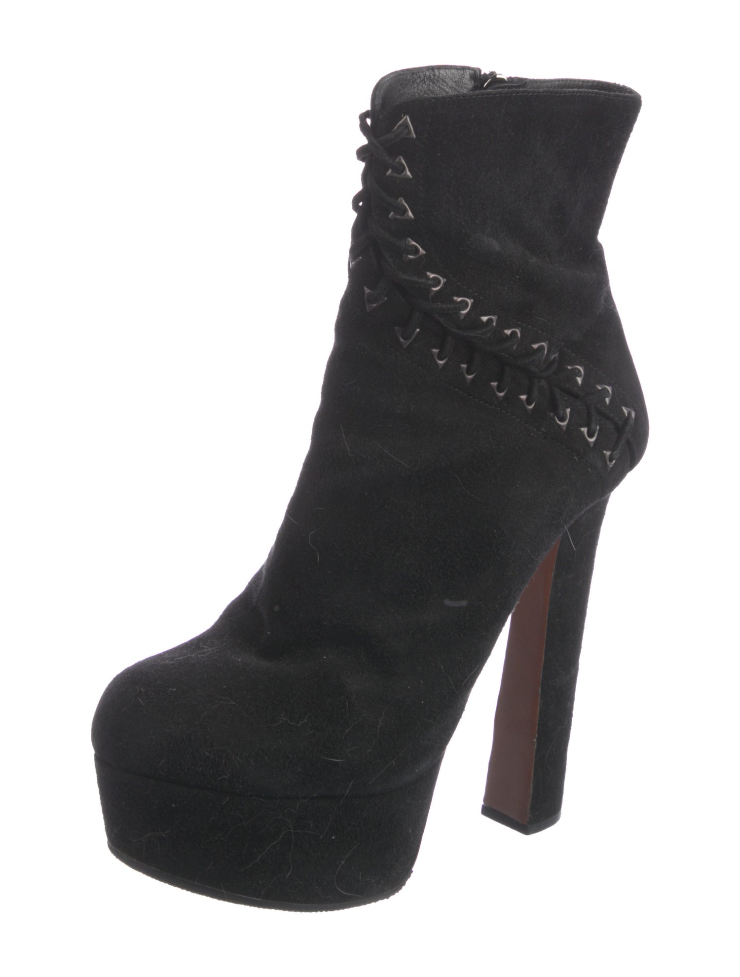 Giuseppe Zanotti Suede Lace-Up Boots