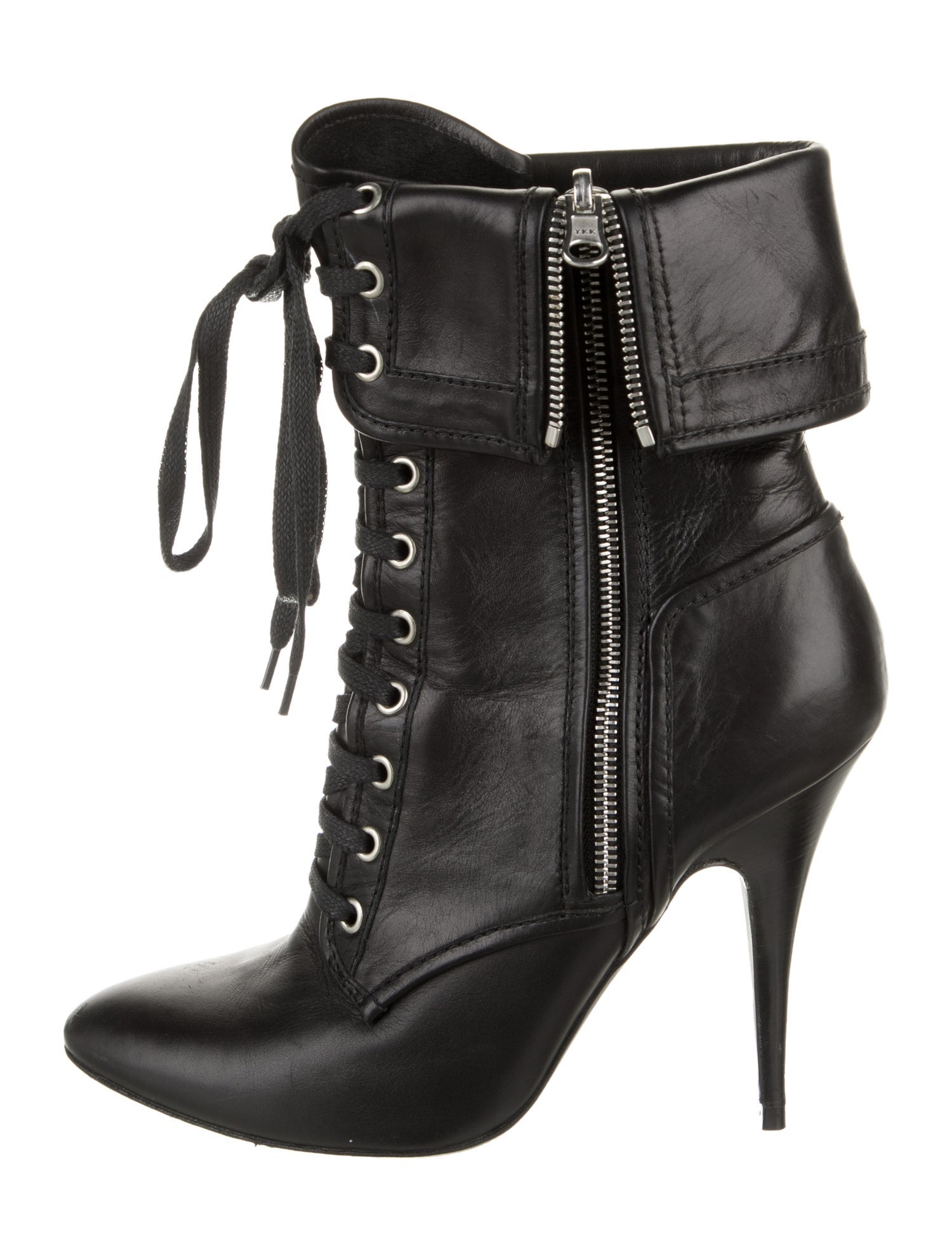 Giuseppe Zanotti Leather Lace-Up Boots
