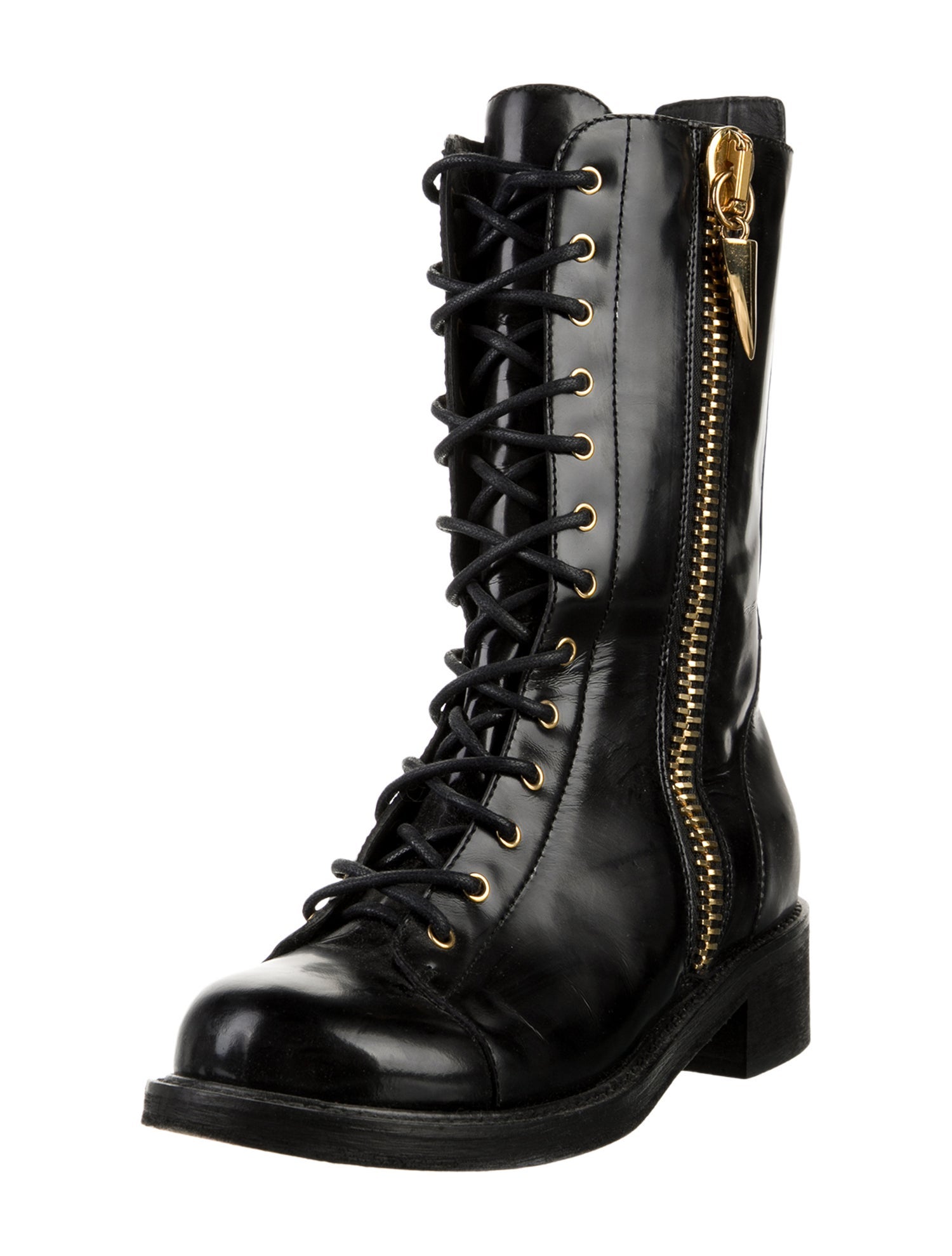 Giuseppe Zanotti Leather Combat Boots