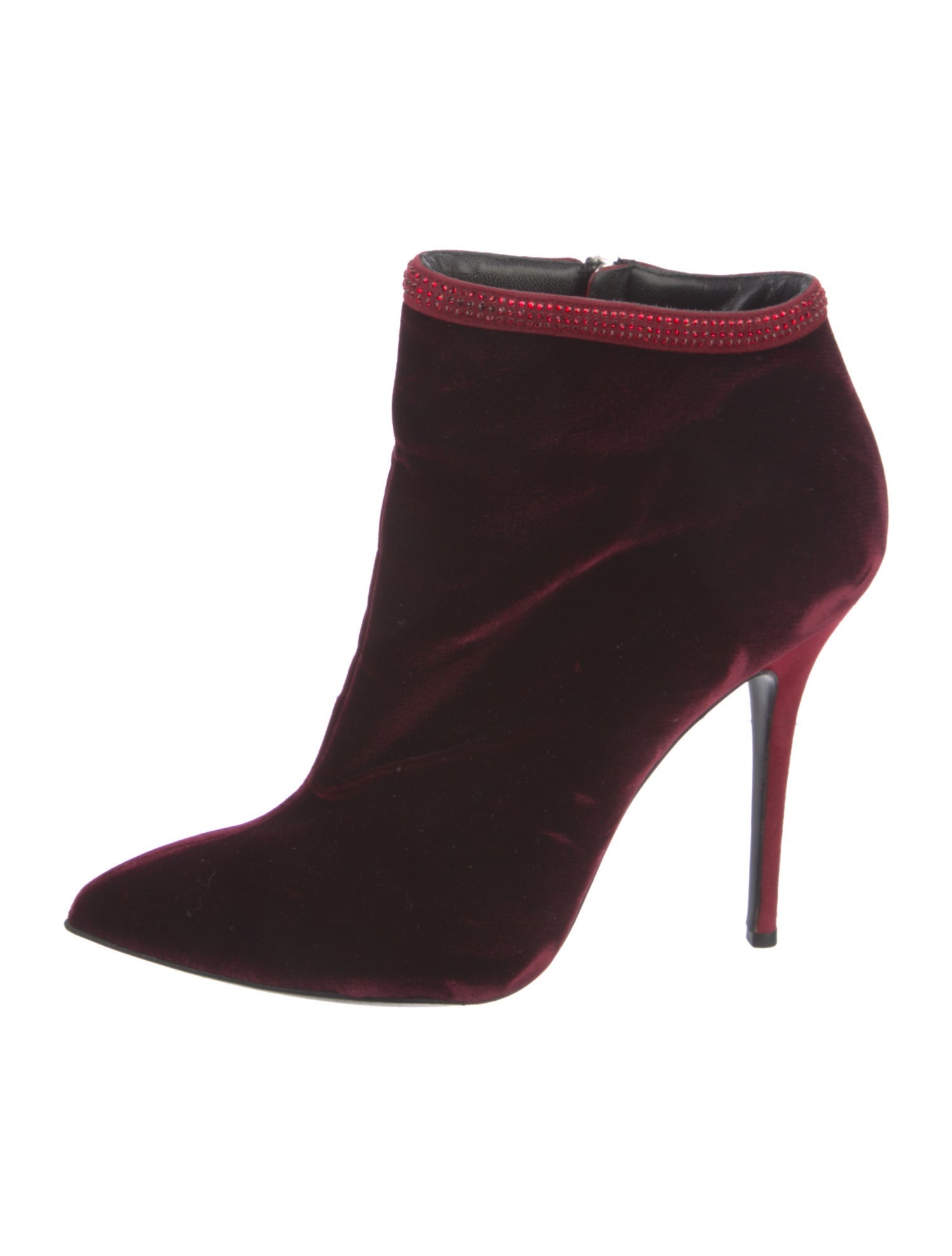 Giuseppe Zanotti Suede Crystal Embellishments Boots