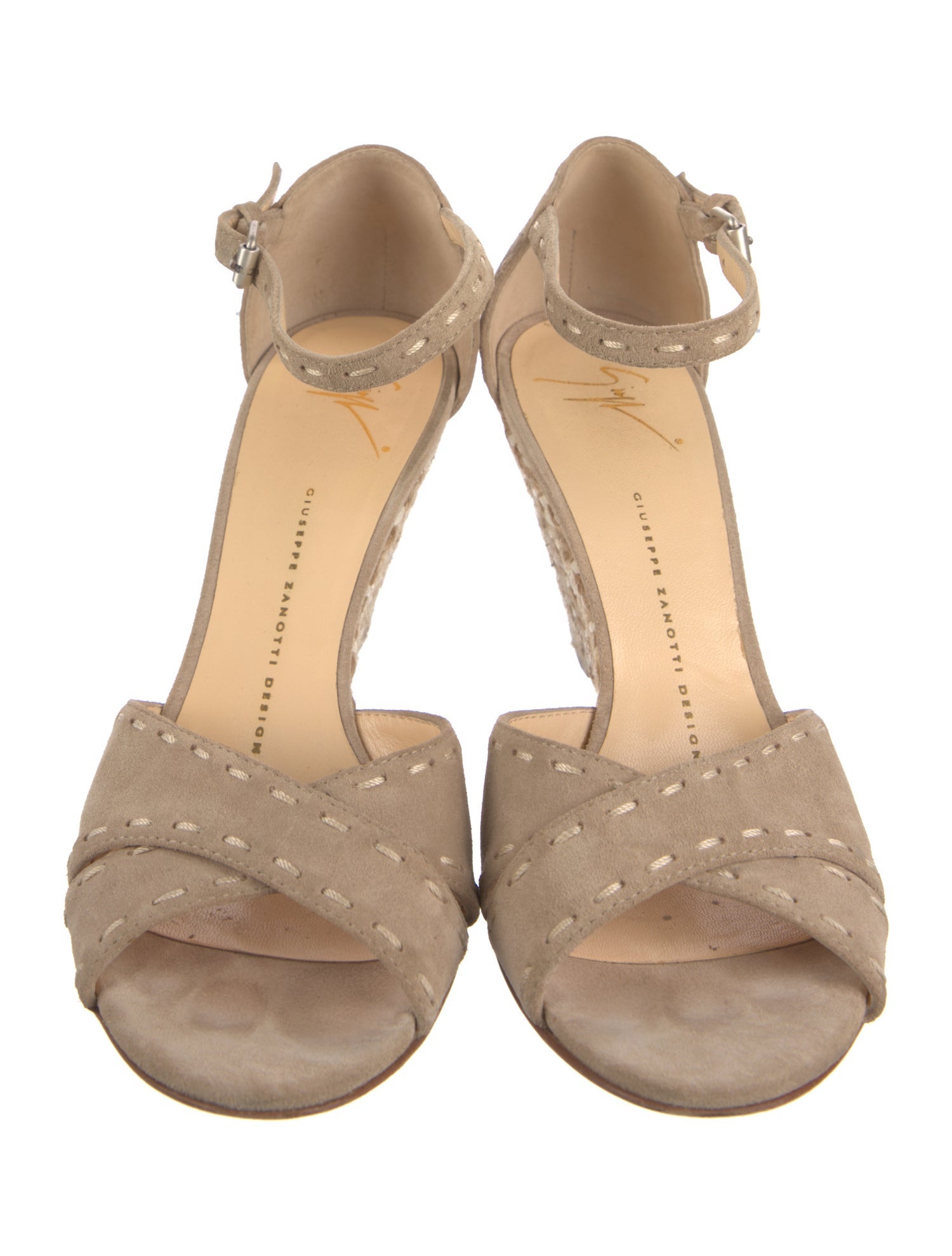 Giuseppe Zanotti Suede Striped Gladiator Sandals