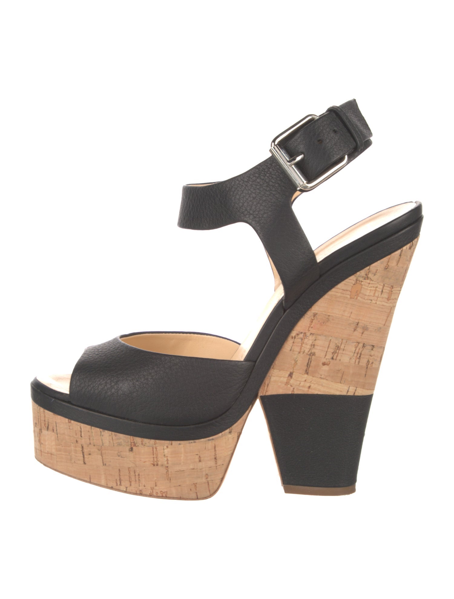 Giuseppe Zanotti Leather Colorblock Pattern Slingback Sandals