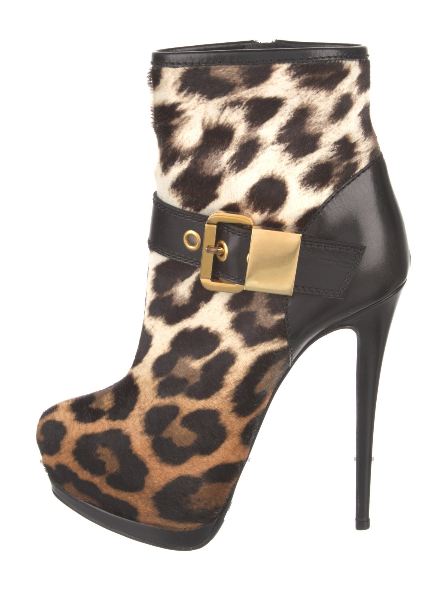 Giuseppe Zanotti Ponyhair Animal Print Boots