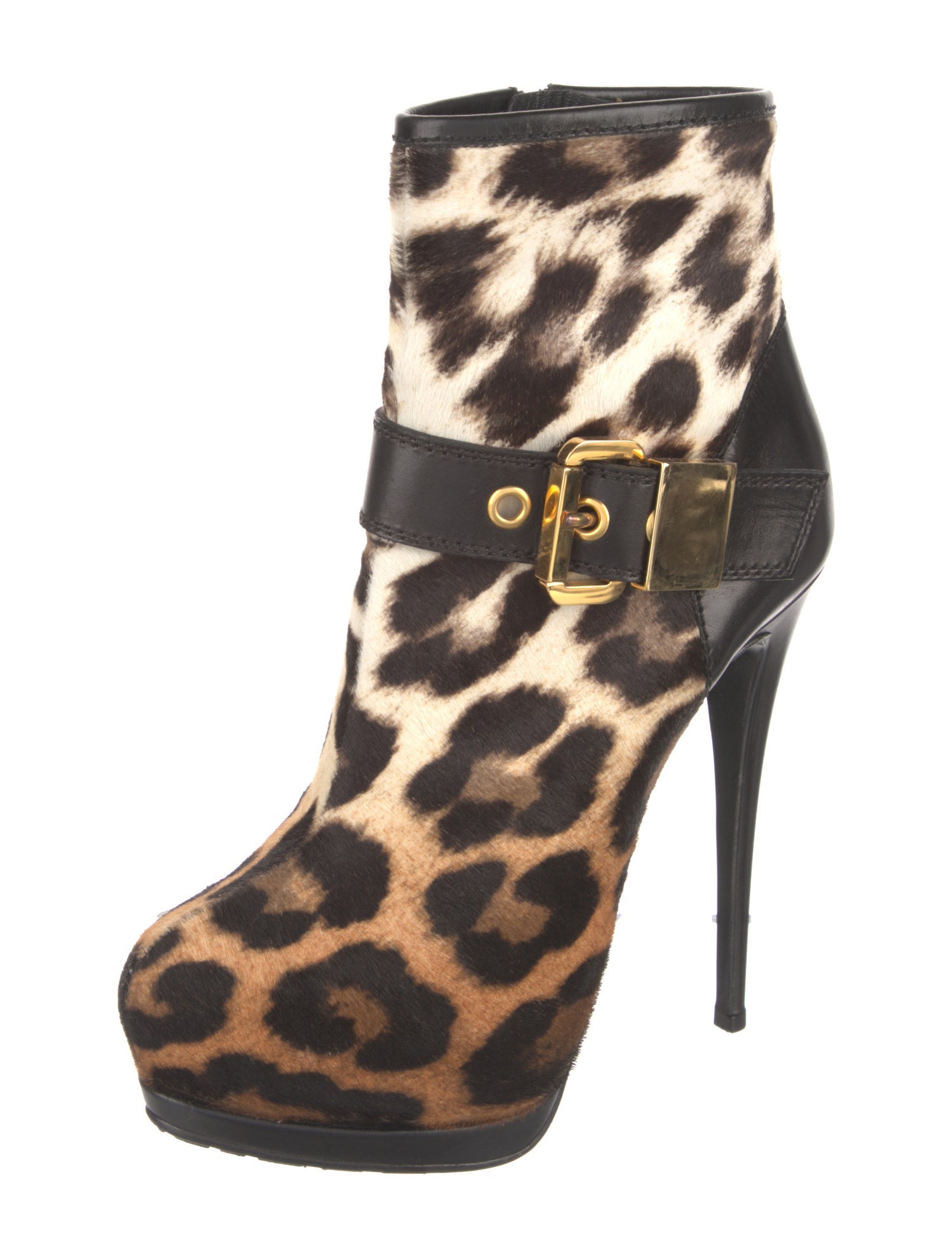 Giuseppe Zanotti Ponyhair Animal Print Boots