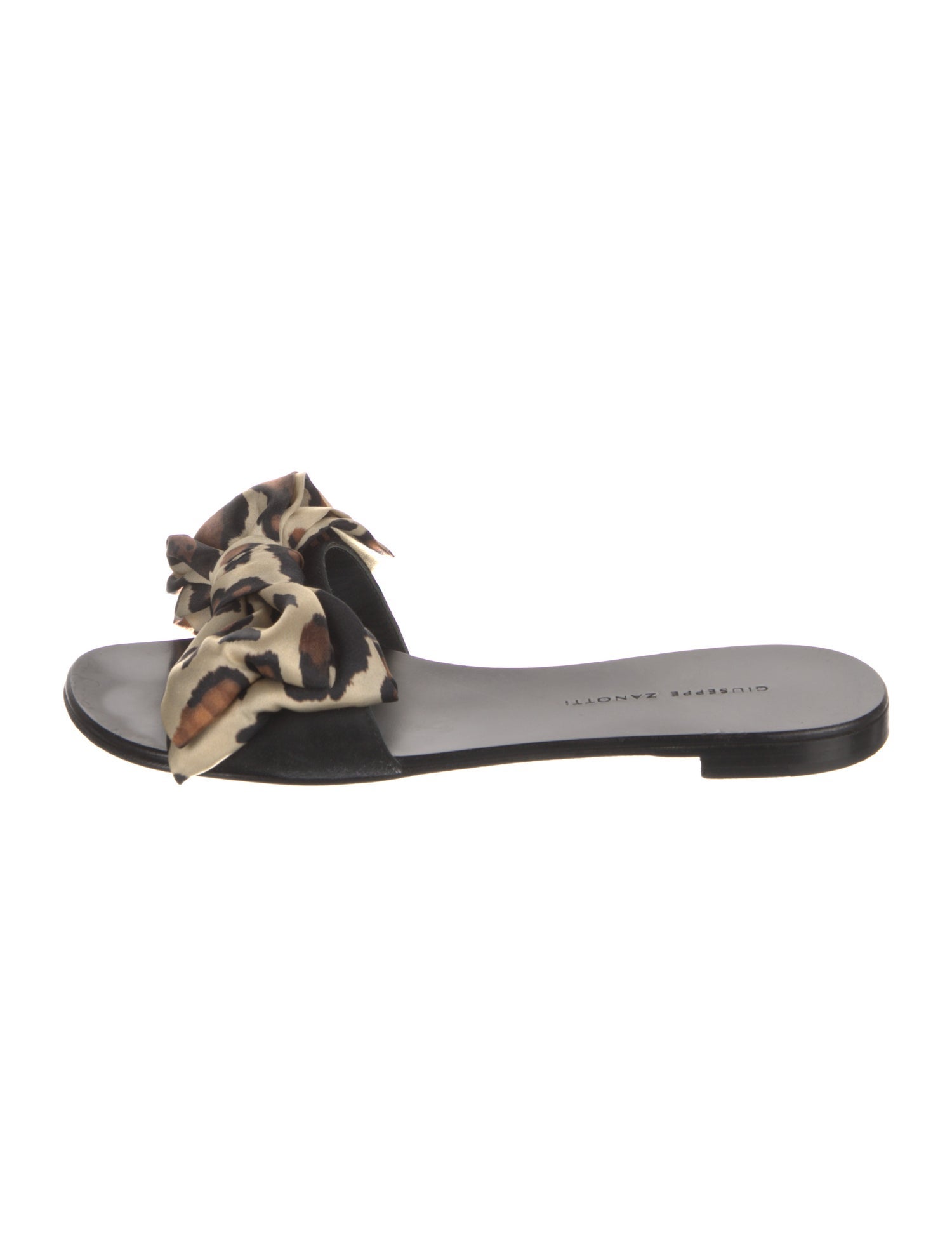 Giuseppe Zanotti Ponyhair Animal Print Slides