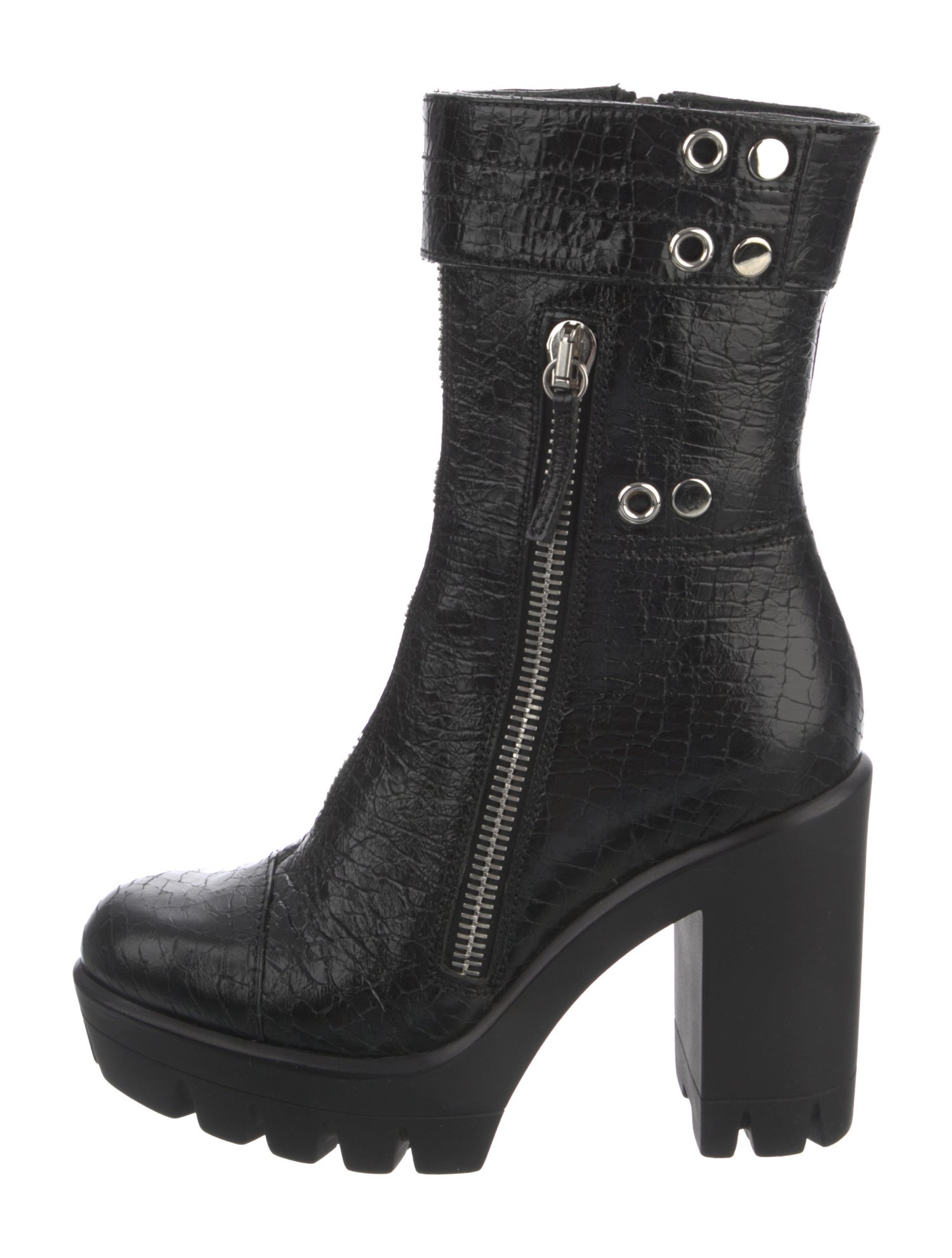 Giuseppe Zanotti Embossed Leather Boots