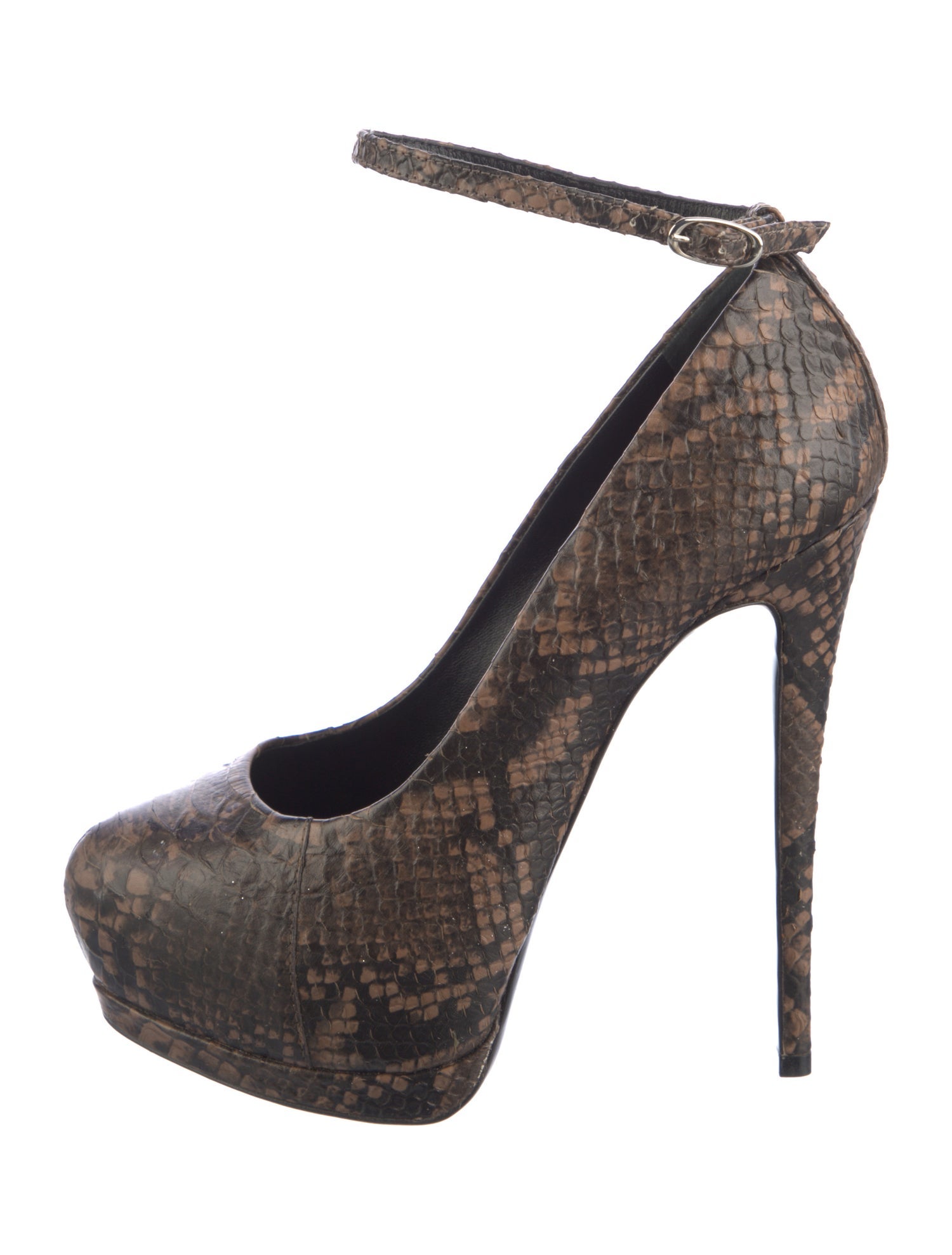 Giuseppe Zanotti Embossed Leather Animal Print Pumps