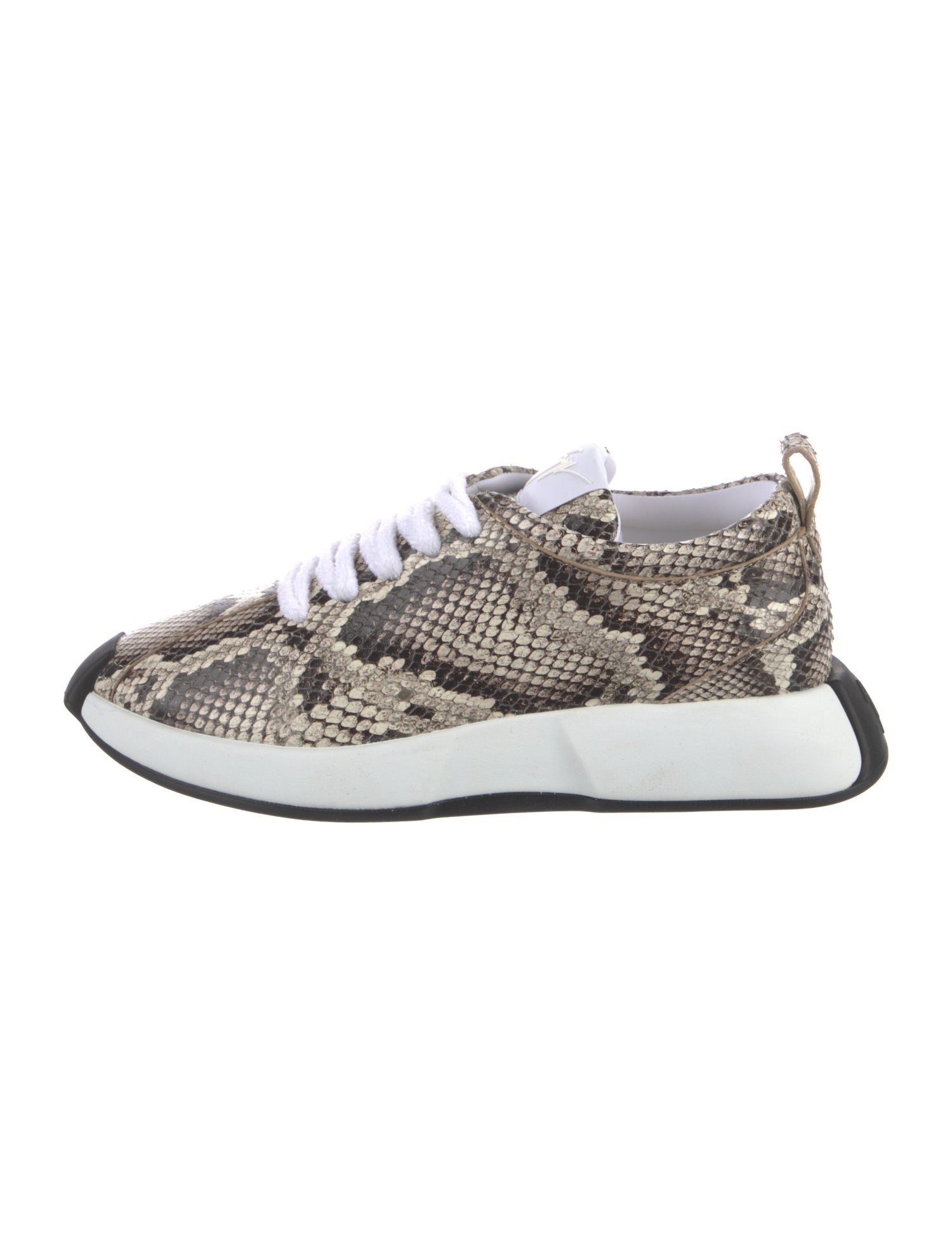 Giuseppe Zanotti Leather Animal Print Sneakers