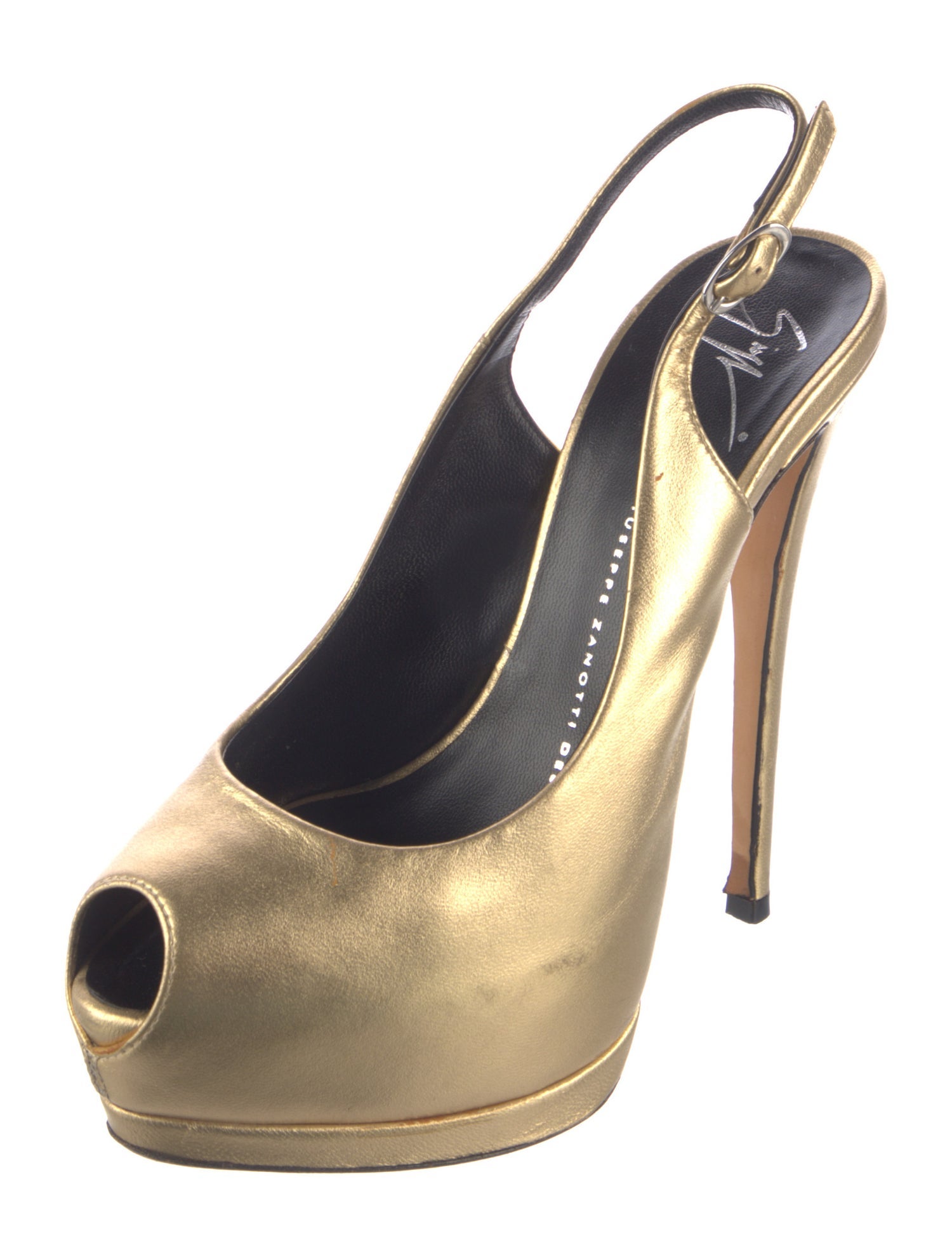 Giuseppe Zanotti Leather Slingback Pumps