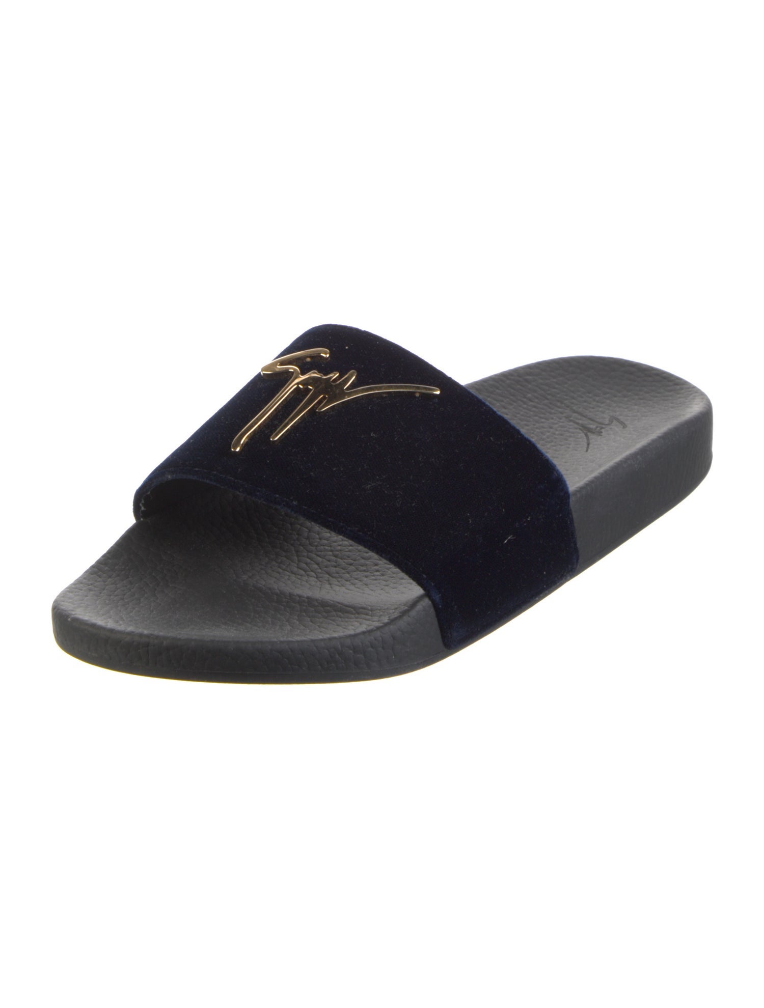 Giuseppe Zanotti Velvet Slides