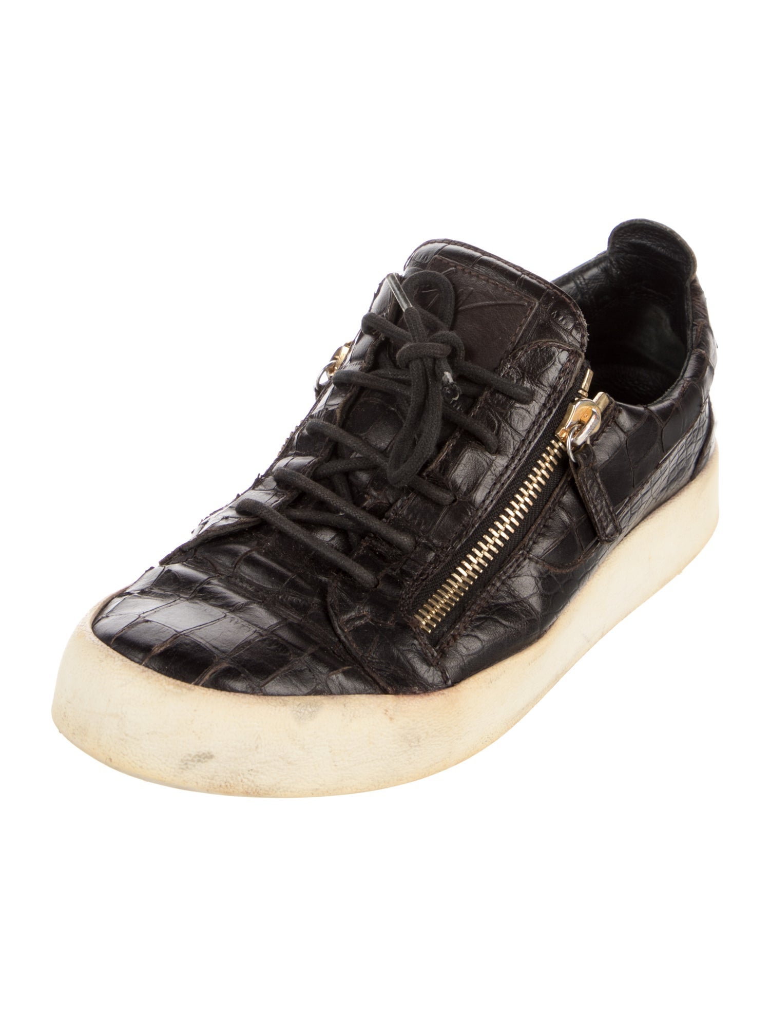 Giuseppe Zanotti Embossed Leather Sneakers