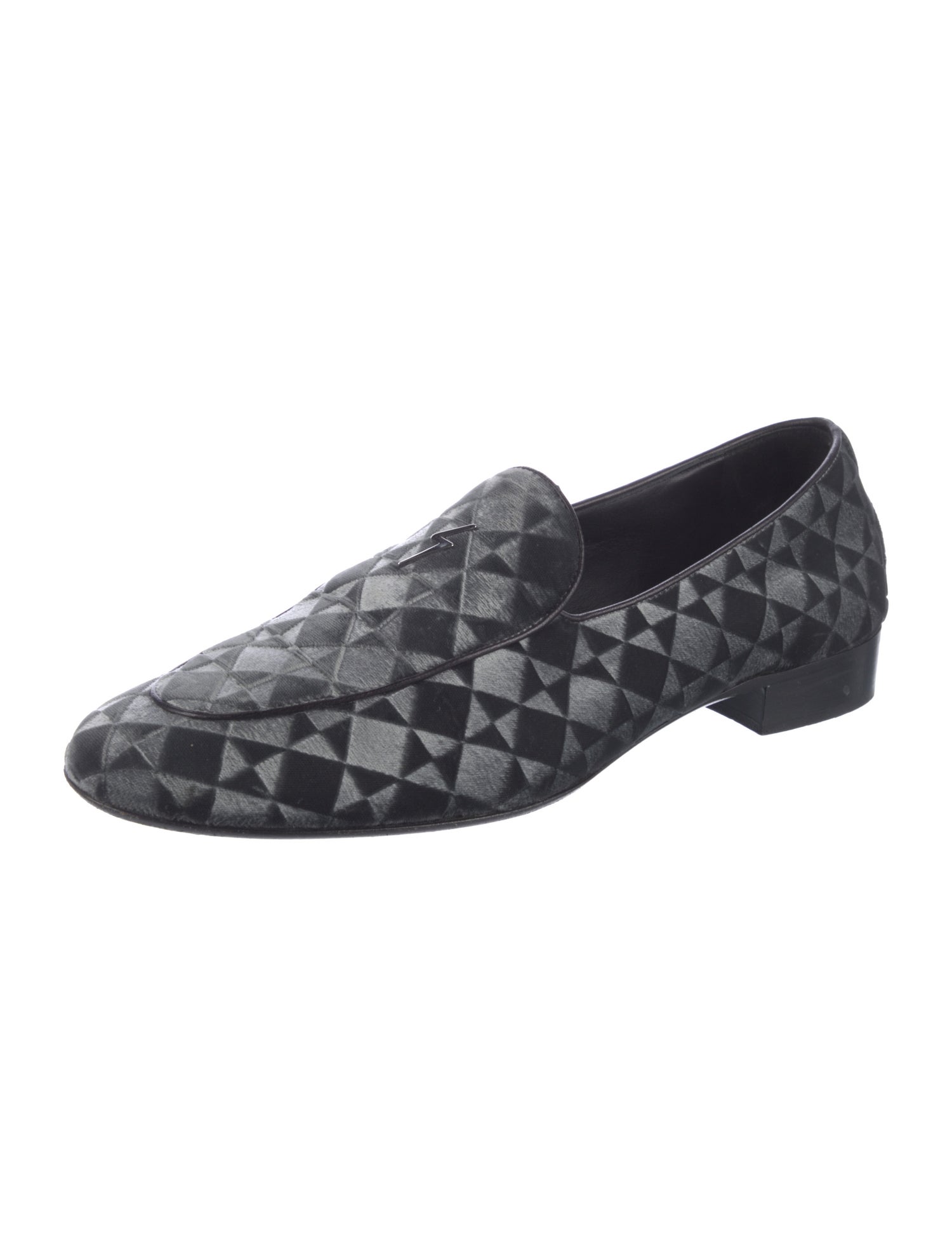 Giuseppe Zanotti Velvet Printed Loafers