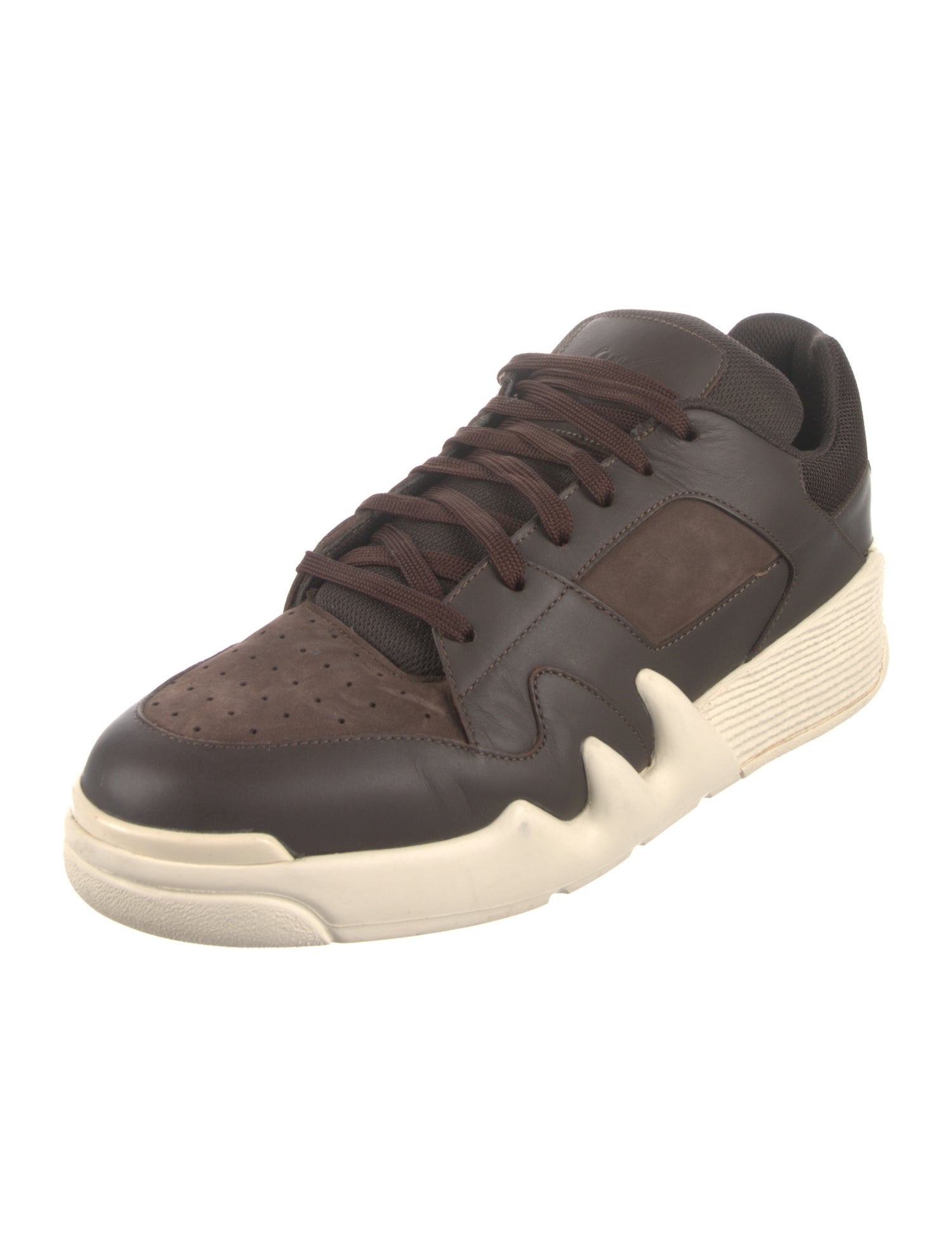 Giuseppe Zanotti Leather Polka Dot Print Sneakers
