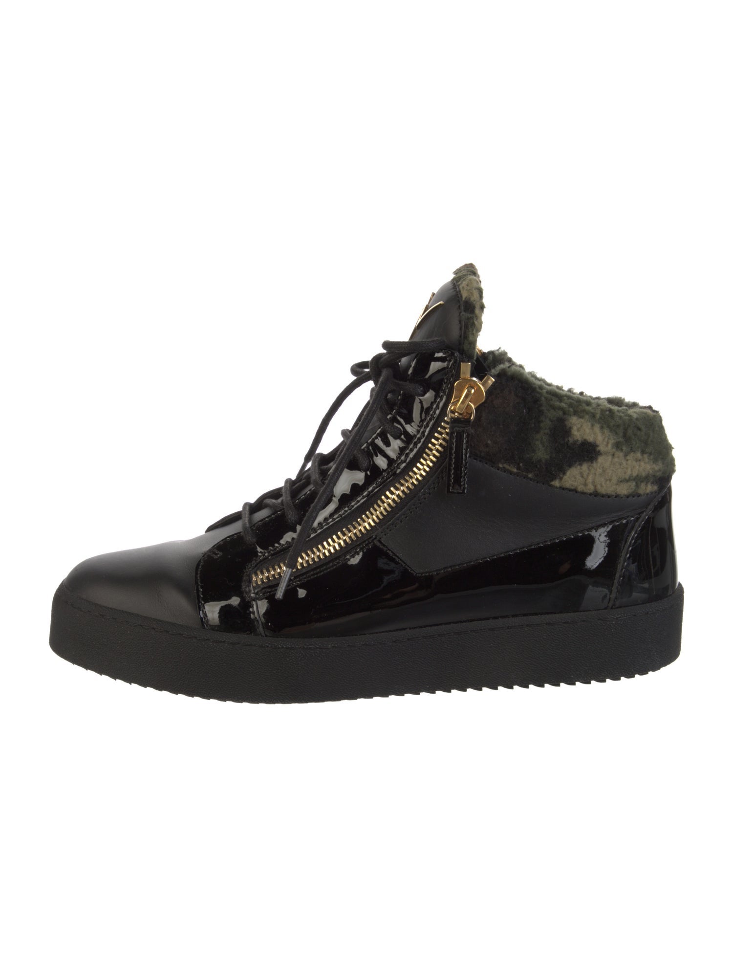 Giuseppe Zanotti Patent Leather Patterned Sneakers