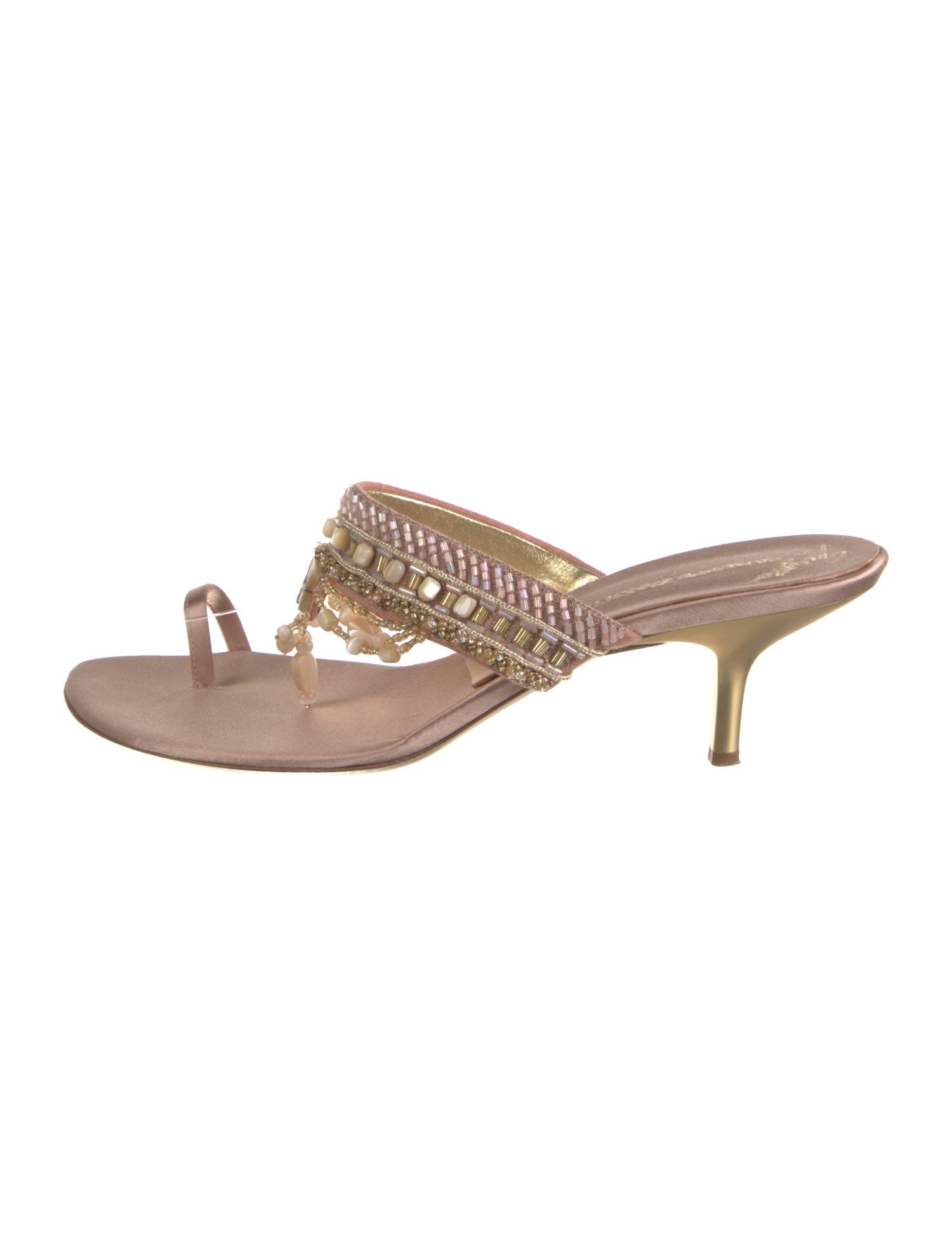 Giuseppe Zanotti Satin Patterned Slides