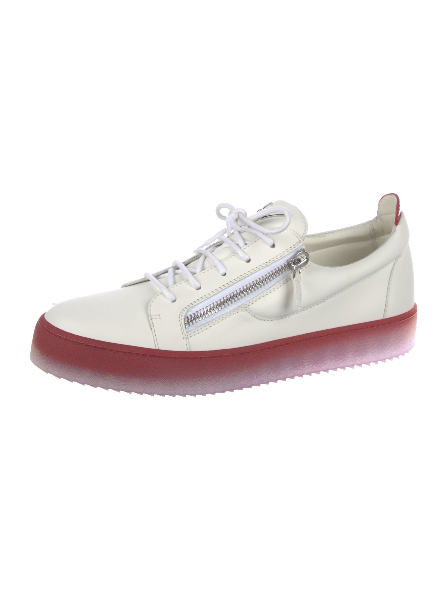 Giuseppe Zanotti Leather Colorblock Pattern Sneakers