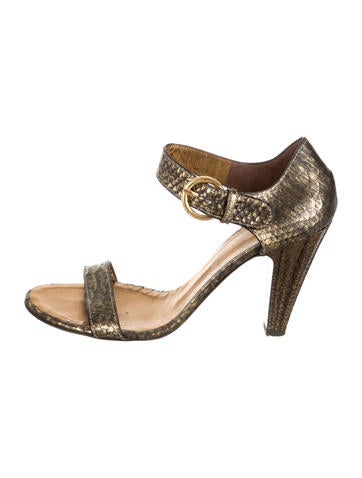 Giuseppe Zanotti Python Round-Toe Sandals