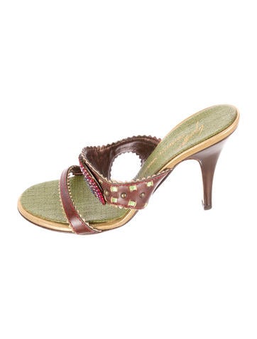 Giuseppe Zanotti Crystal Embellished Slide Sandals