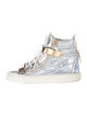 Giuseppe Zanotti Metallic Wedge Sneakers